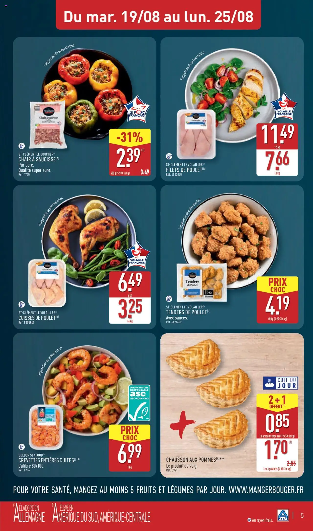 | Page: 7 | Produits: Volaille, Crevettes, Porc, Pommes