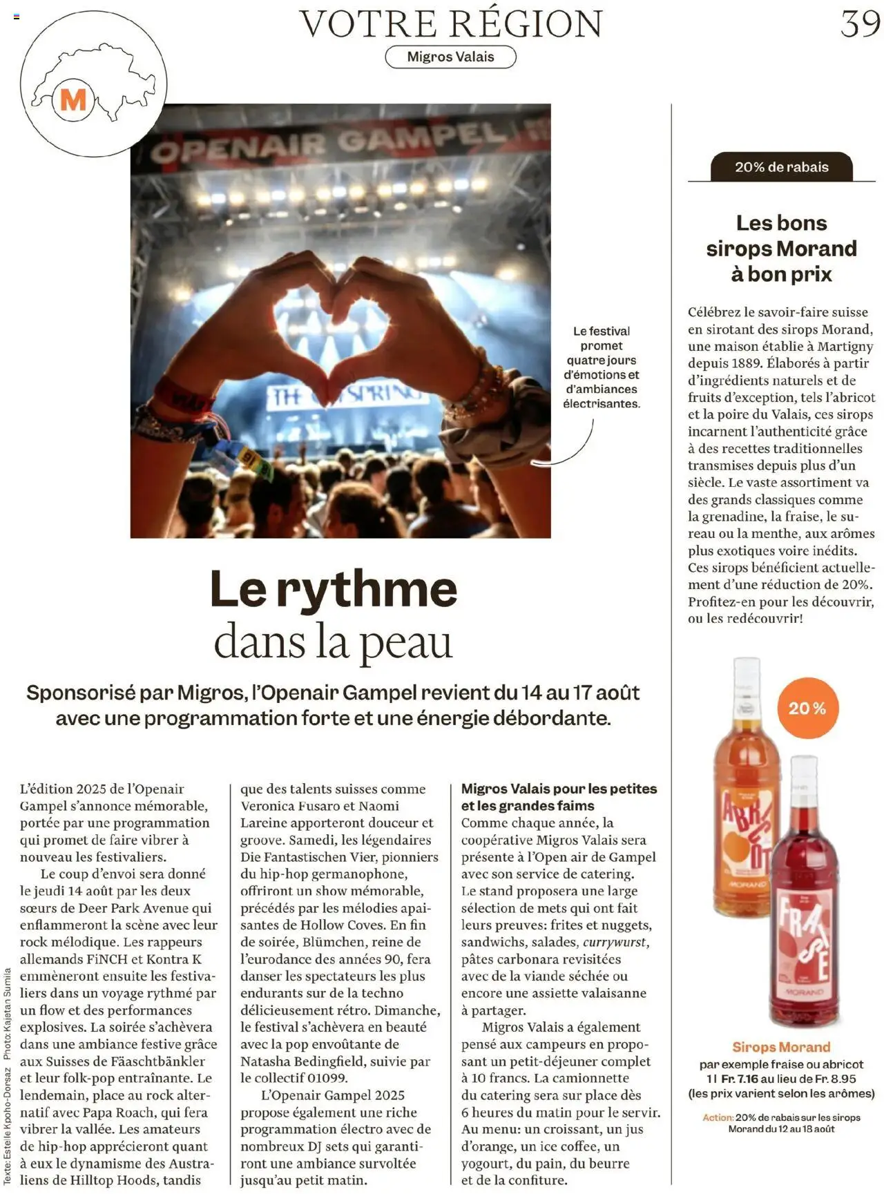 Migros - Magazin FR ab 12.08.2025 | Seite: 39 | Produkte: Rock
