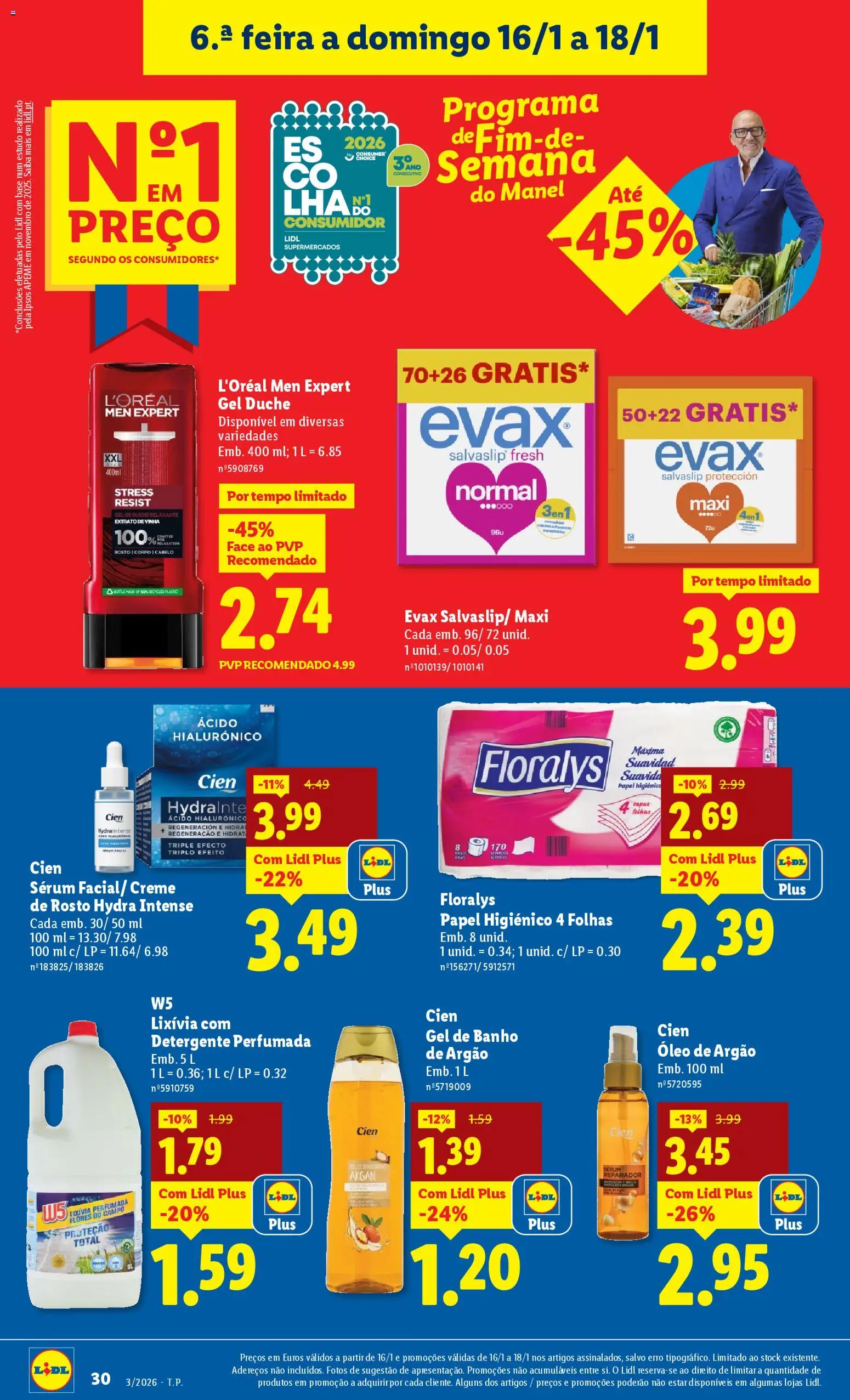 Lidl folheto │ válido de 12.01.2026 | Página: 30 | Produtos: Flores, Sérum, Banho, Óleo