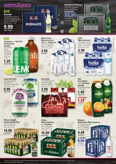 Bionade, verschiedene Sorten 12 x 0,331 Glasflaschen Kiste + 2.46 Pfand ab 05.04.2026 gültig | Seite: 14 | Produkte: Helles pulleken, Bier, Bionade, Veltins