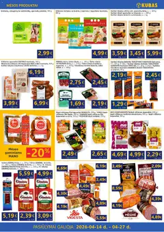 Kubas leidinys galioja nuo 14.04.2026 | Puslapis: 3 | Prekių: Vištienos, Kiaulienos, Saliamis, Dešra
