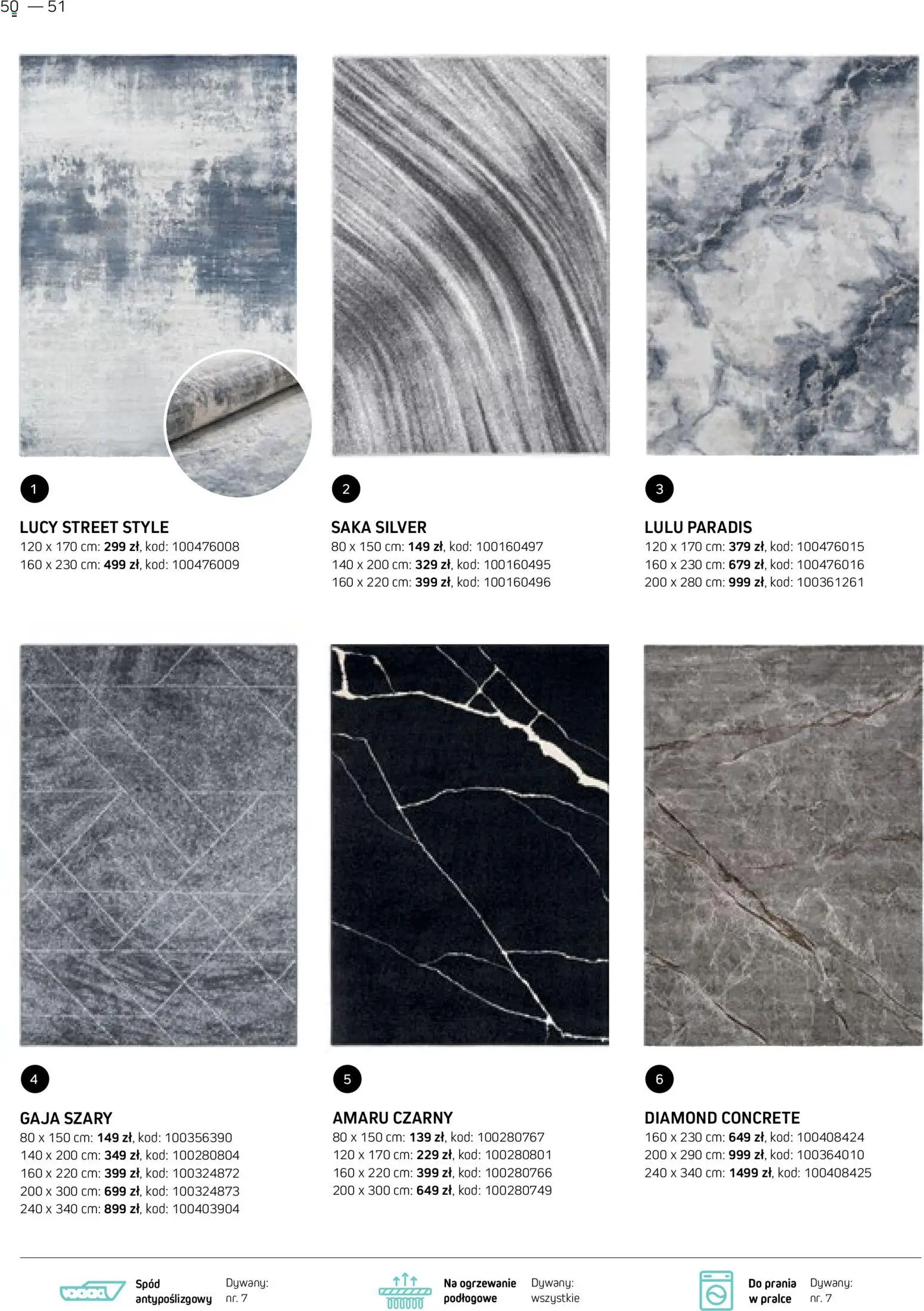 Komfort gazetka - Katalog dywanów od 17.03.2026 | Strona: 50 | Produkty: Dywany