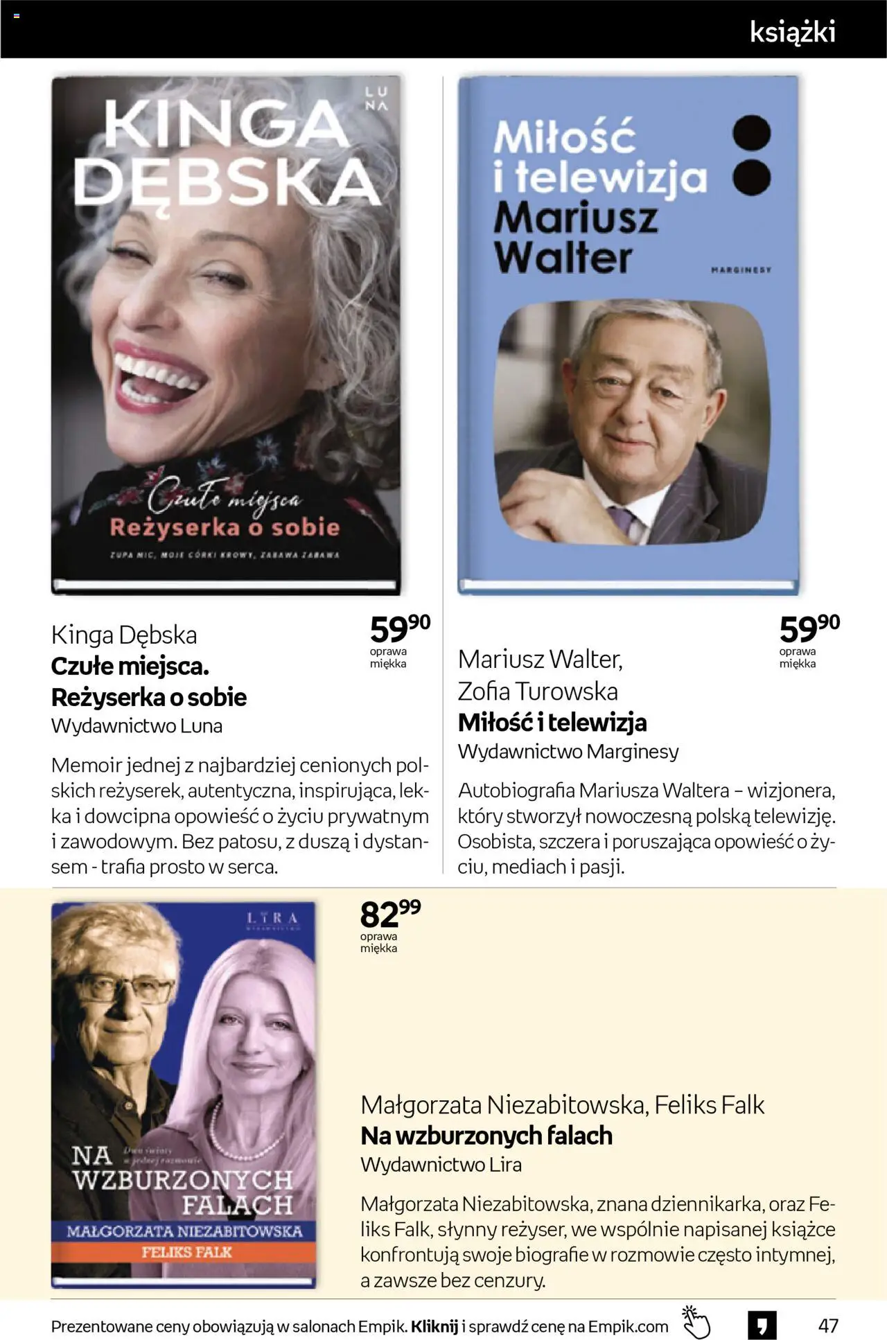Empik promocje - Tom kultury Książki od 15.10.2025 | Strona: 47 | Produkty: Telewizja, Książki, Zupa
