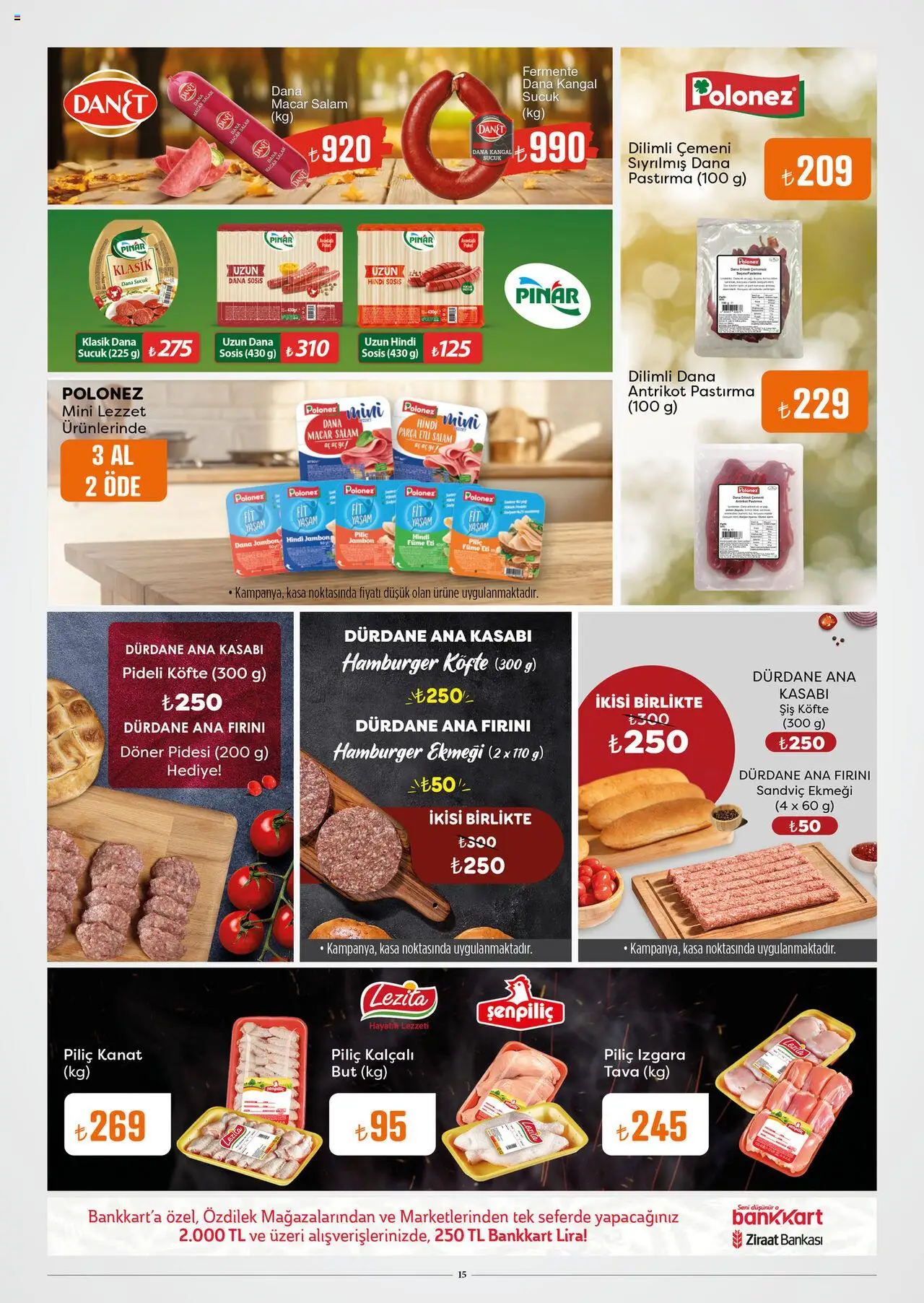 Özdilek Katalog - 08.10.2025 tarihinden itibaren geçerlidir | Sayfa: 15 | Ürünler: Döner, Salam, Jambon, Piliç