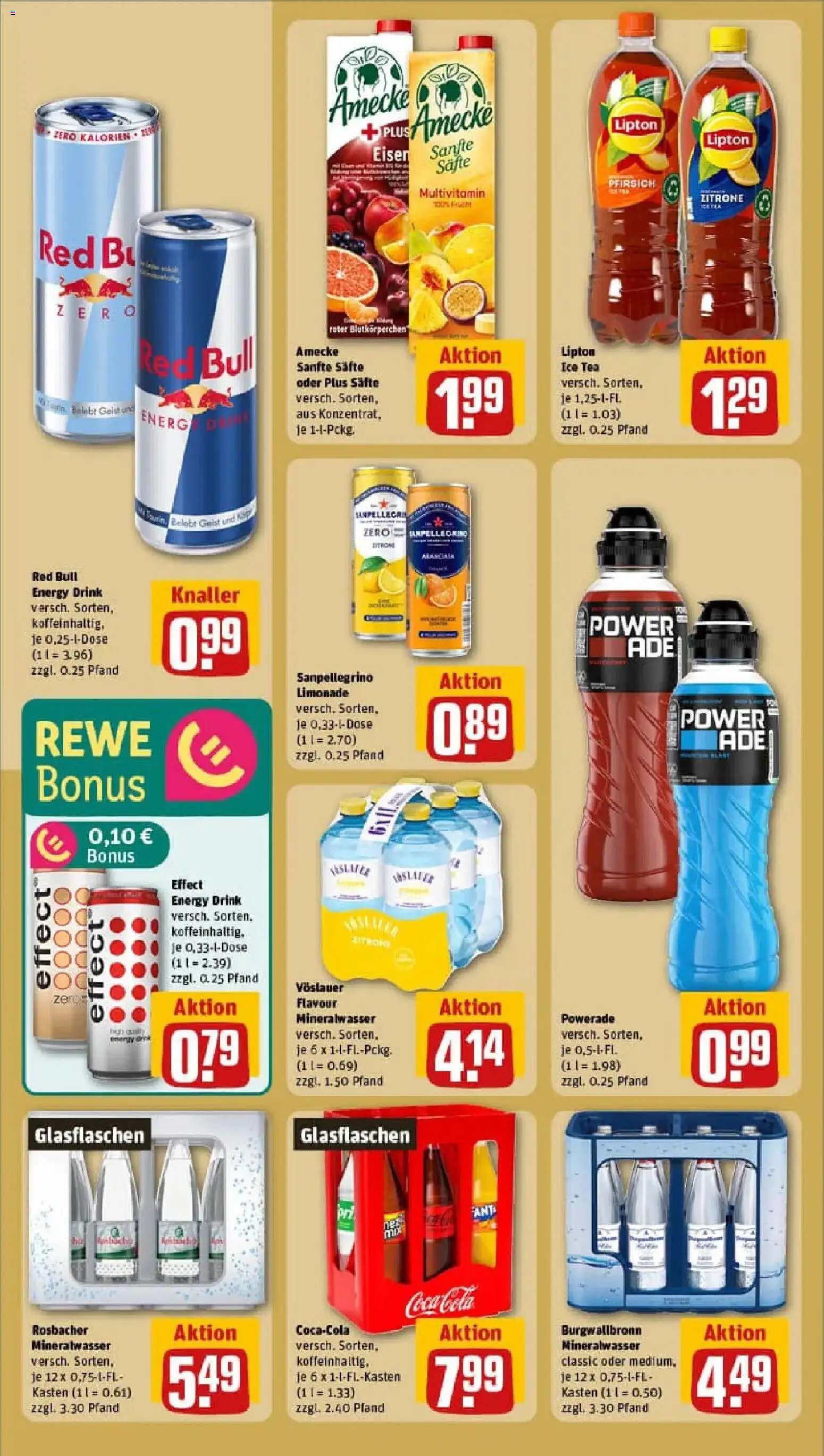 Rewe prospekt Nörvenich	 – gültig ab 26.01.2026 | Seite: 16 | Produkte: Red bull, Limonade, Mineralwasser, Powerade
