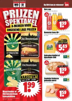 Dirk folder week 12 - Voorbeeld van een folder van Dirk, geldig van 18.03.2026 | Pagina: 9 | Producten: Kaas, Sap, Fles, Worst