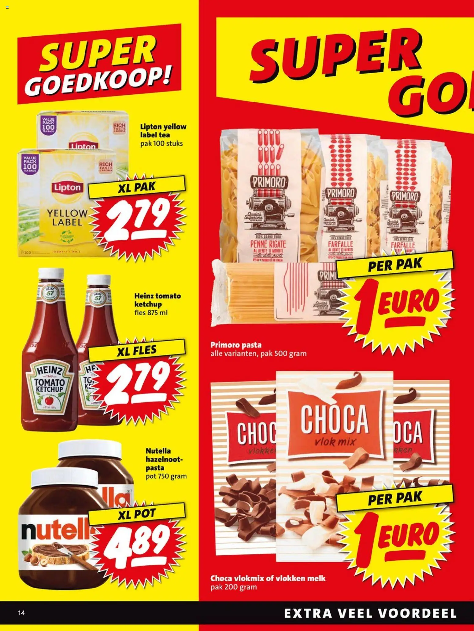 {H1} | Pagina: 14 | Producten: Pot, Pasta, Ketchup, Fles