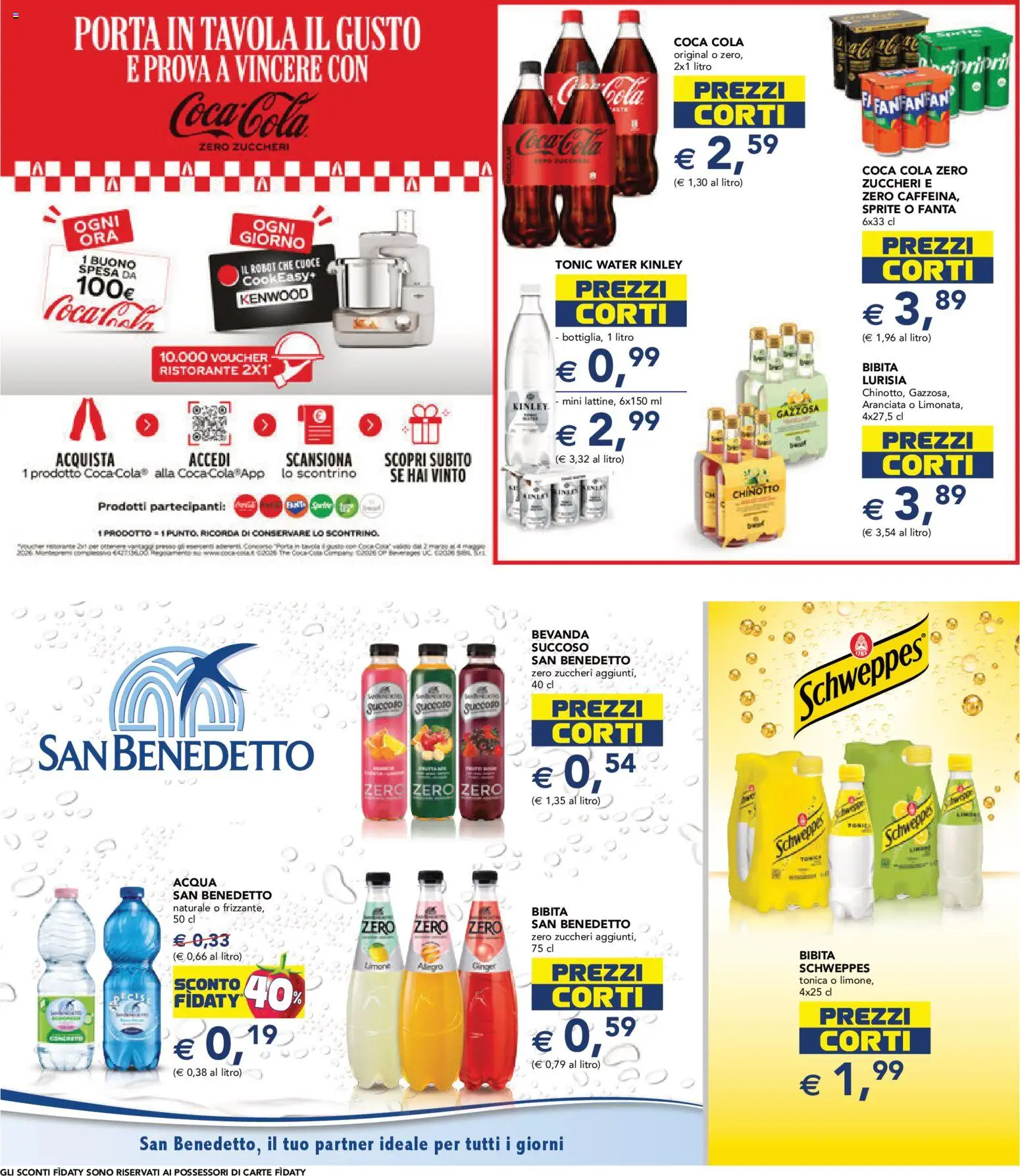 Volantino Esselunga S del 08.04.2026 | Pagina: 22 | Prodotti: Acqua, Robot, Coca Cola, Coca Cola Zero