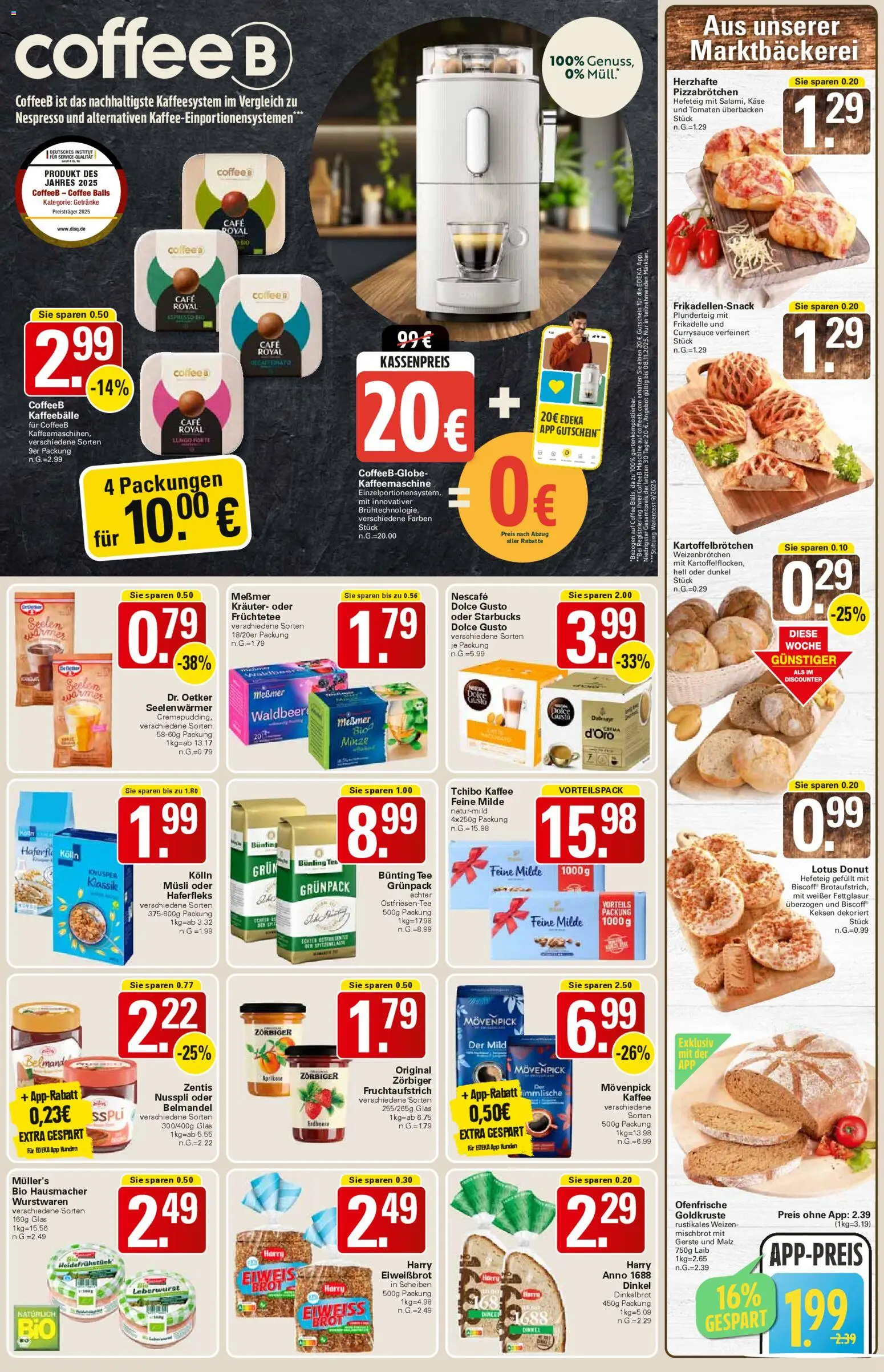 WEZ Prospekt – gültig ab 03.11.2025 | Seite: 5 | Produkte: Musli, Starbucks, Ofenfrische, Dolce gusto