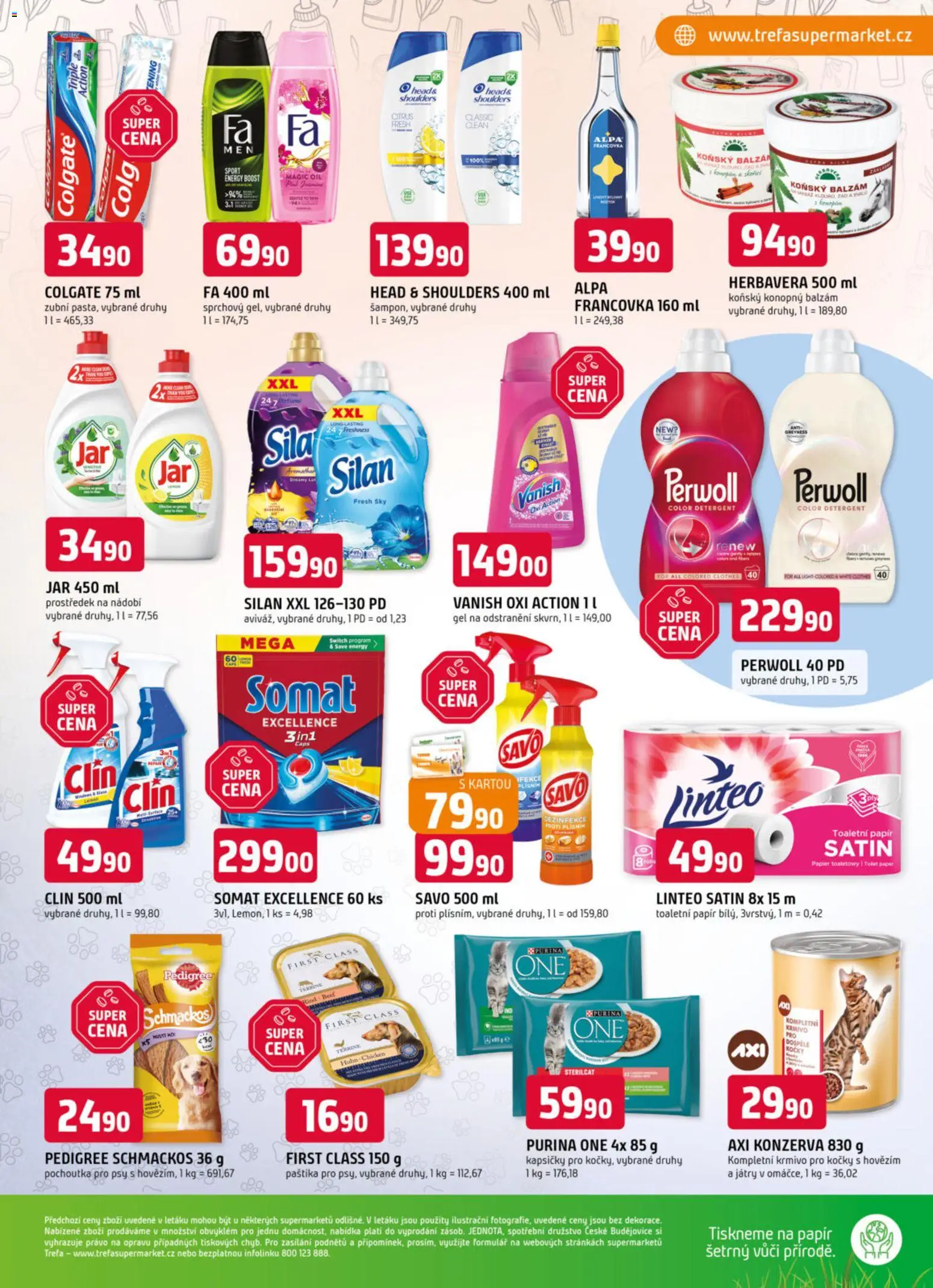 Trefa leták od 29.10.2025 | Strana: 11 | Produkty: Savo, Vanish oxi action, Purina one, Paštika