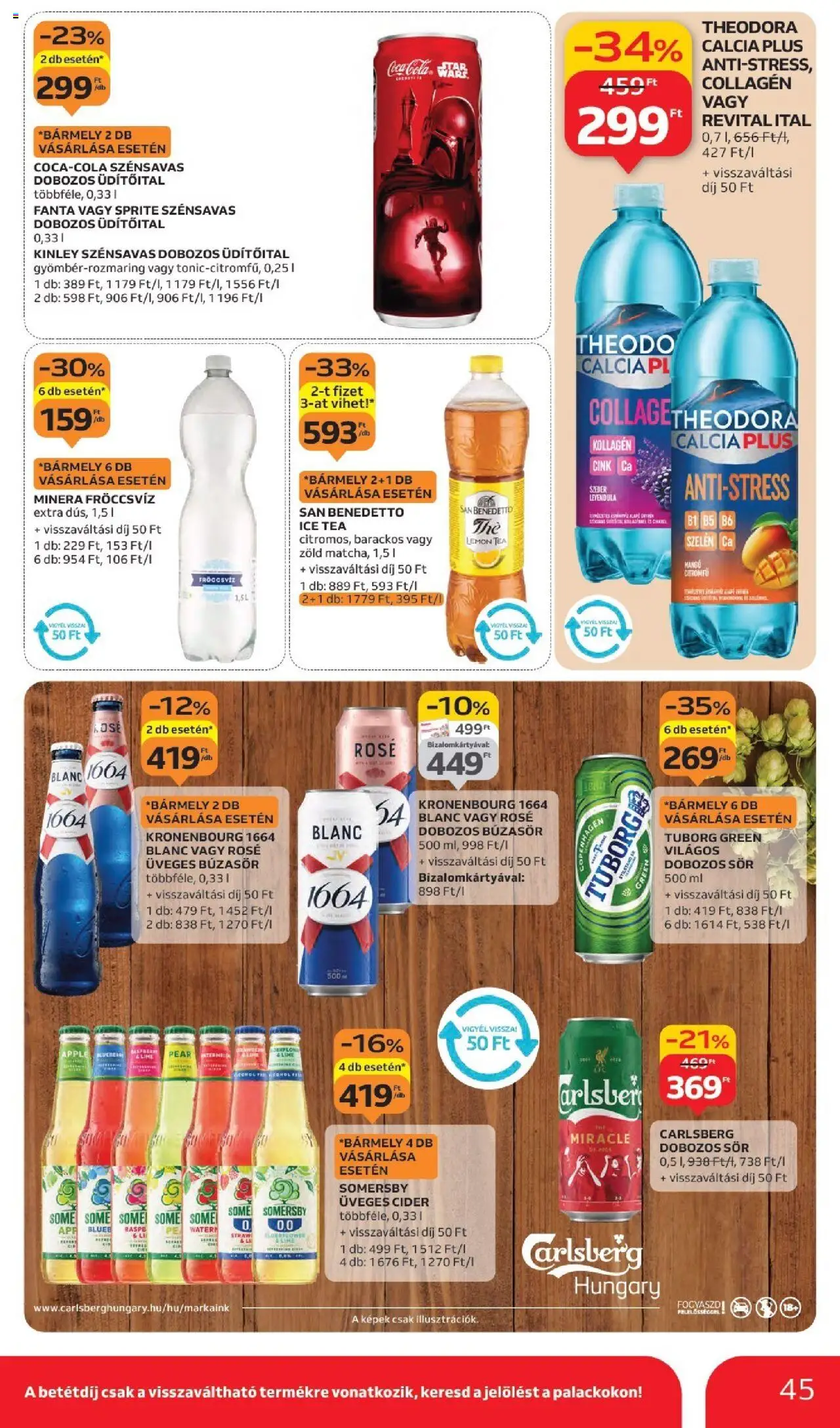 Auchan akciós ujság - amely érvényes a következő dátumtól: 02.10.2025 | Oldal: 45 | Termékek: Lime, Búzasör, Cider, Sör