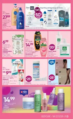 Pogląd oferty "Super-pharm gazetka" - ważna od 05.03.2026 | Strona: 13 | Produkty: Podkolanówki, Prysznic, Maska, Krem