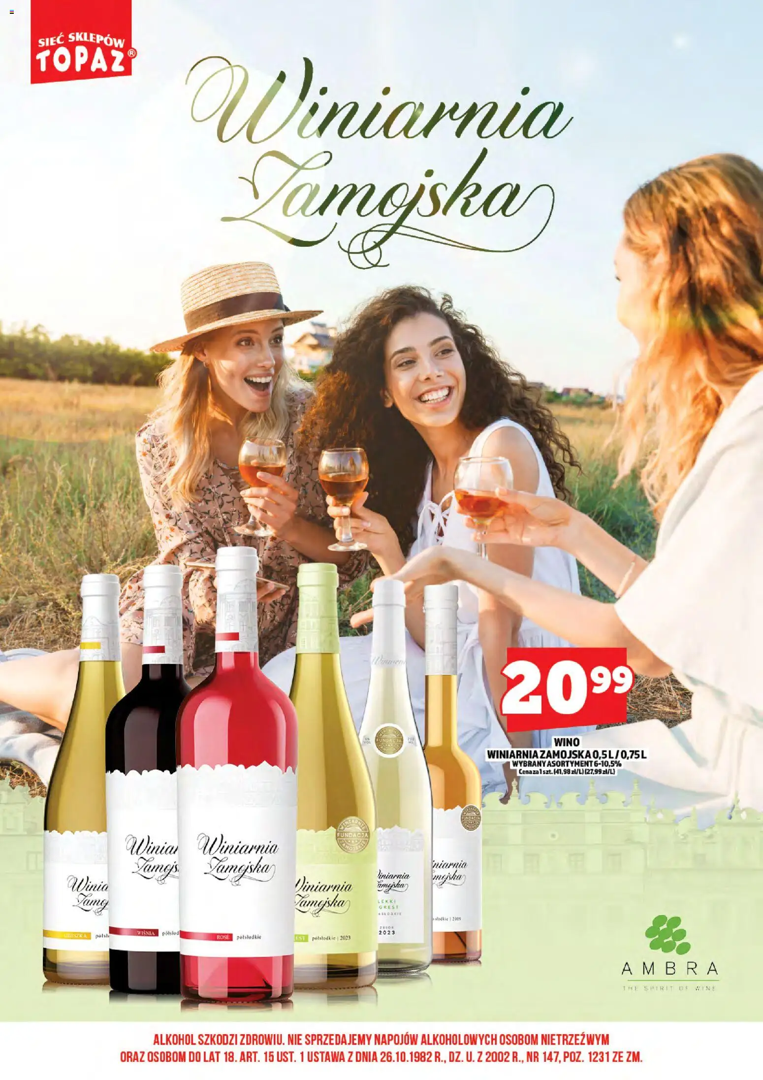 Topaz gazetka alkoholowa od 17.04.2026 | Strona: 18 | Produkty: Gruszka, Winiarnia, Wino, Alkohol