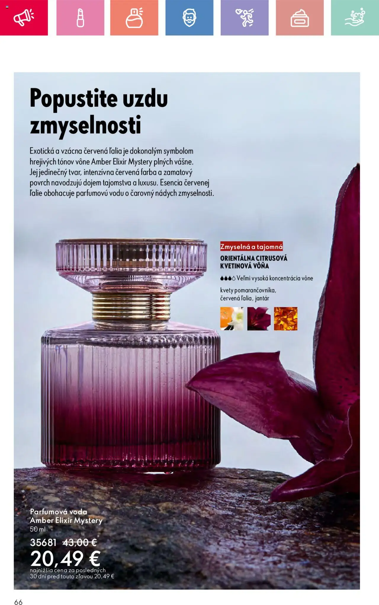 Katalóg Oriflame 10 2025 │ platný od 06.07.2025 | Strana: 66 | Produkty: Voda, Kvety