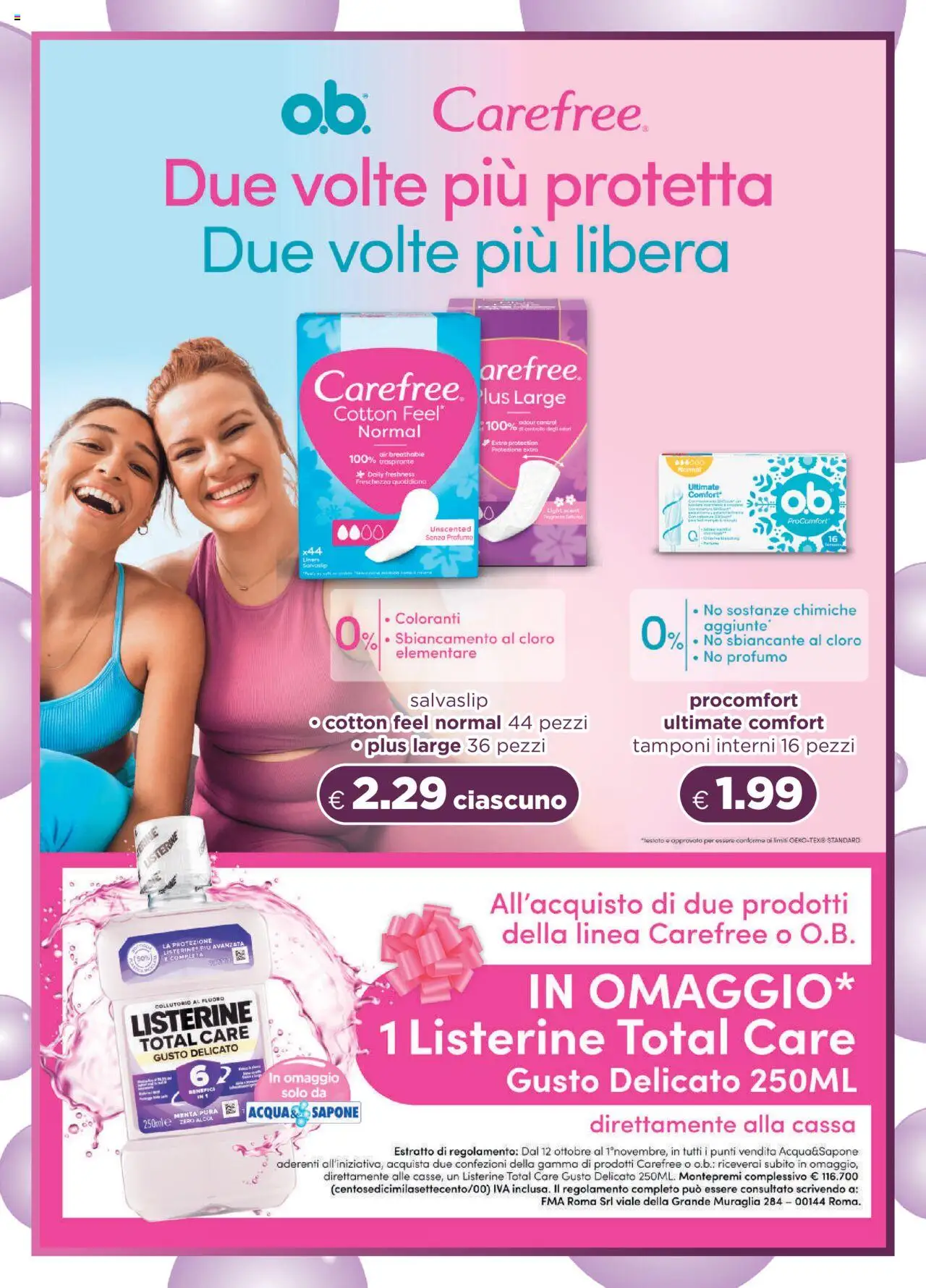 Volantino Acqua e Sapone del 12.10.2025 | Pagina: 9 | Prodotti: Collutorio, Menta, Profumo