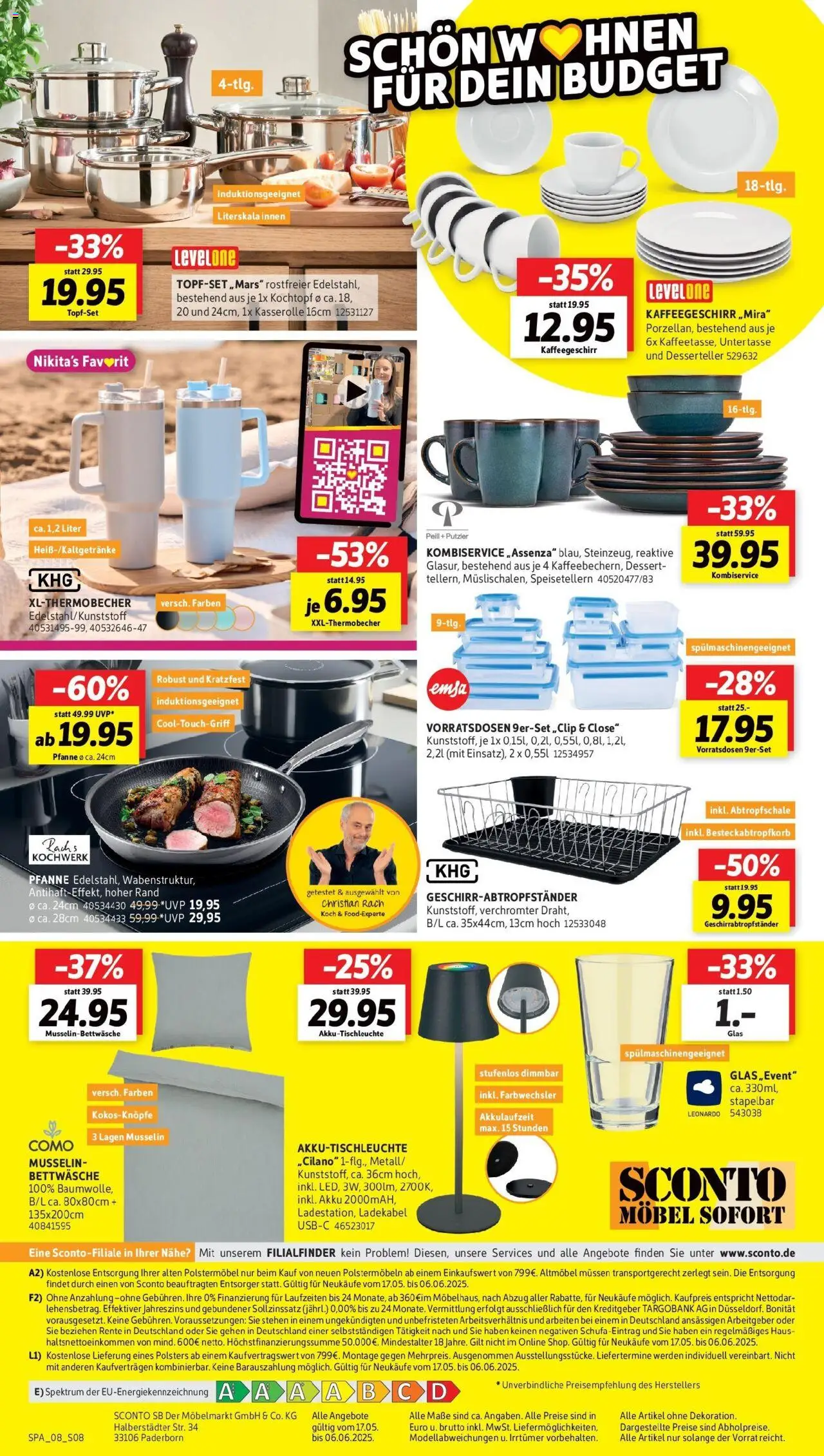 Sconto Prospekt - gültig ab dem 17.05.2025 | Seite: 8 | Produkte: Bettwäsche, Ladekabel
