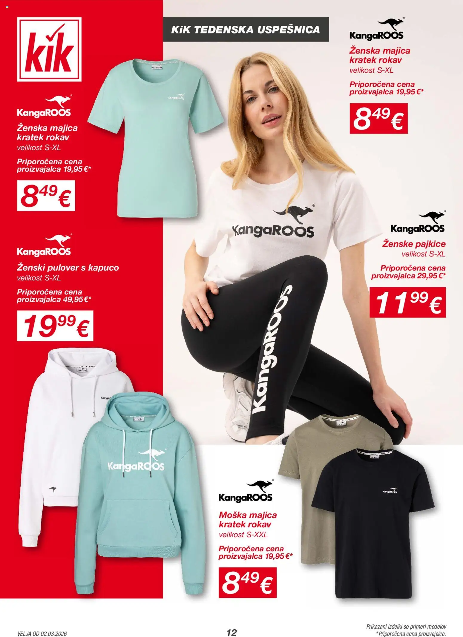 Novi Kik katalog ponudbe – veljaven od 02.03.2026 | Stran: 12 | Izdelki: Pajkice, Majica, Pulover