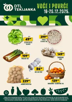 Tekijanka voće i povrće - pregled Tekijanka kataloga - važi od 16.12.2025