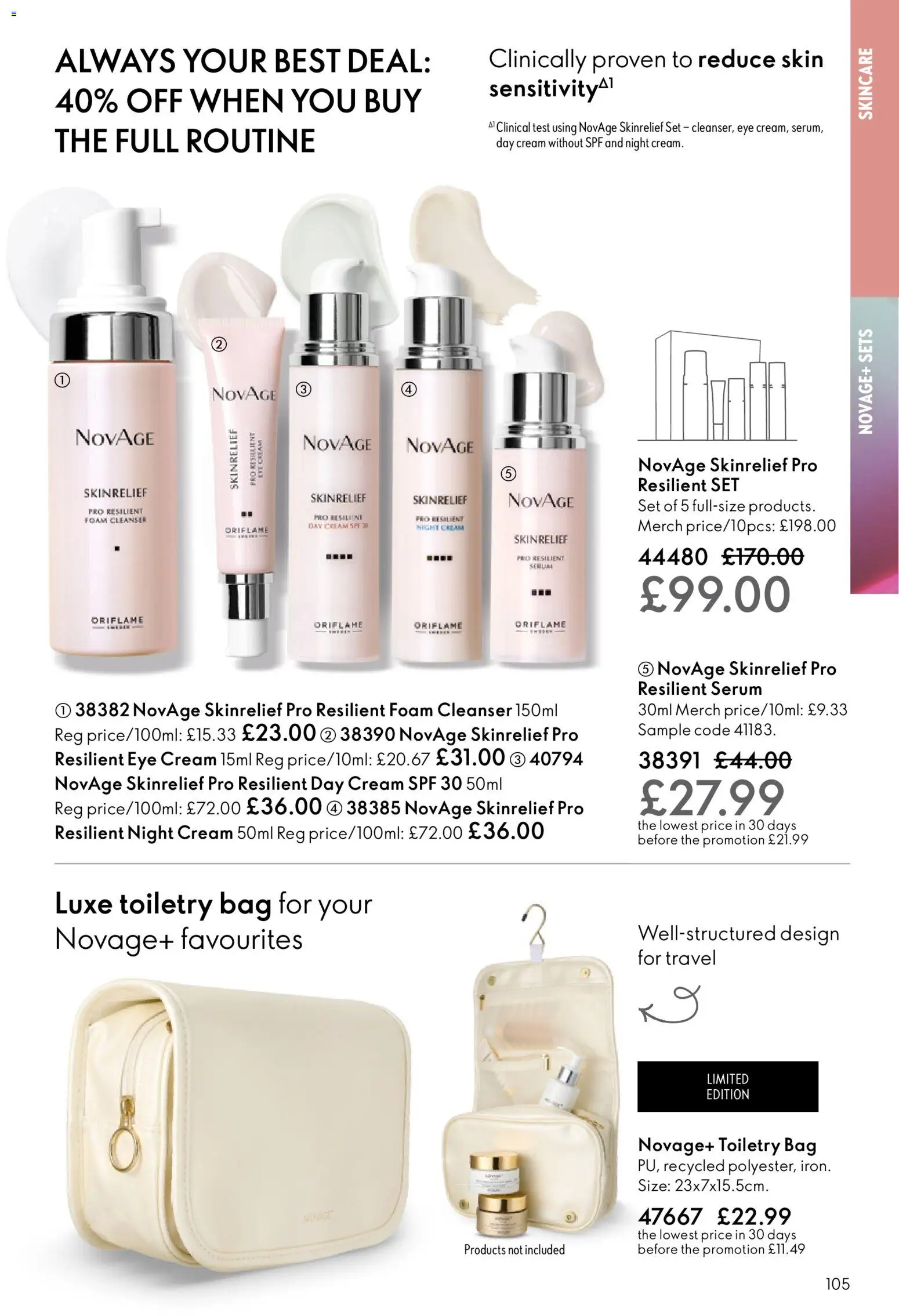 {H1} | Page: 105 | Products: Cream, Bag