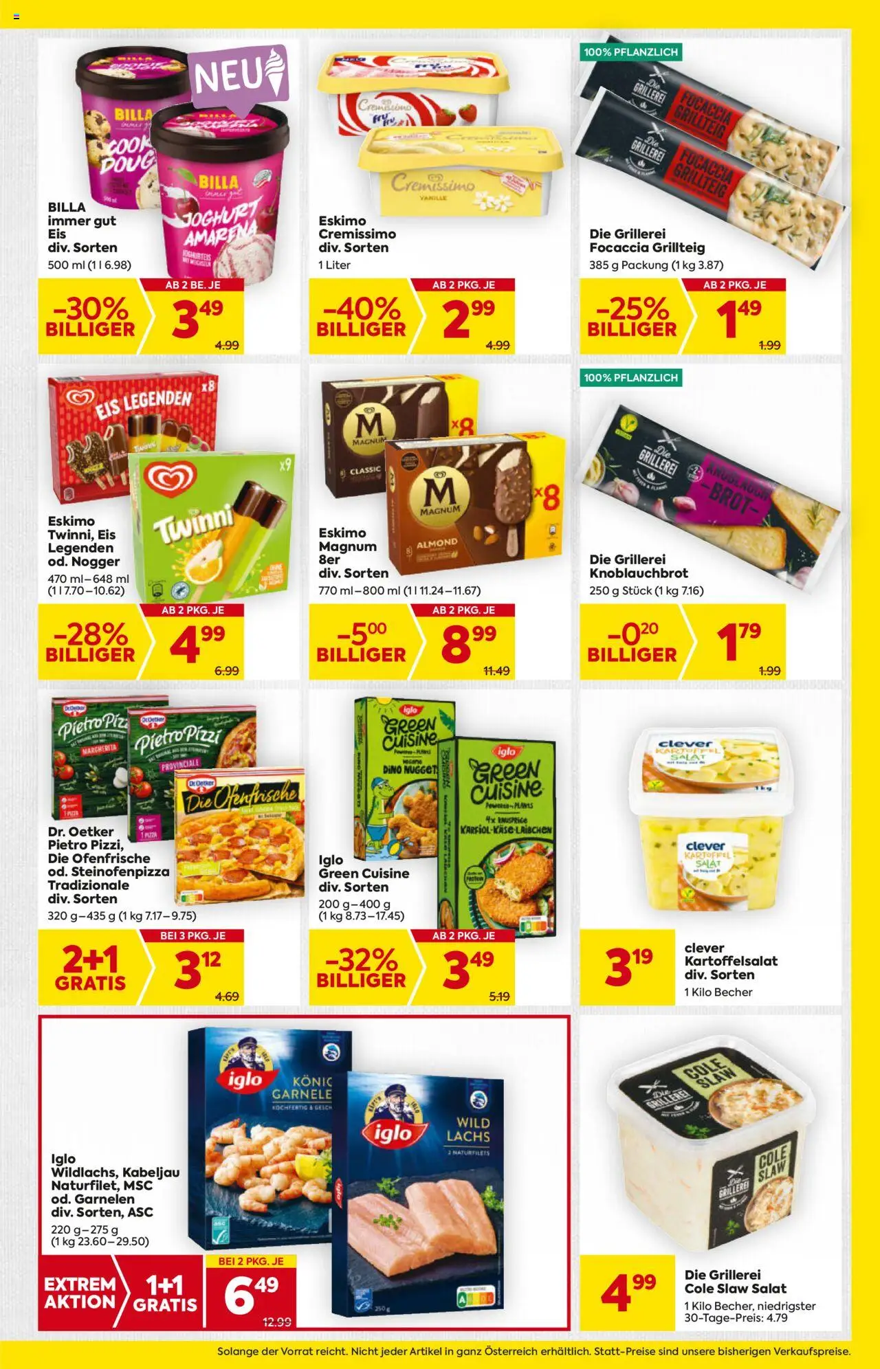 Billa AT akciós ujság - amely érvényes a következő dátumtól: 07.08.2025 | Oldal: 9 | Termékek: Magnum, Joghurt