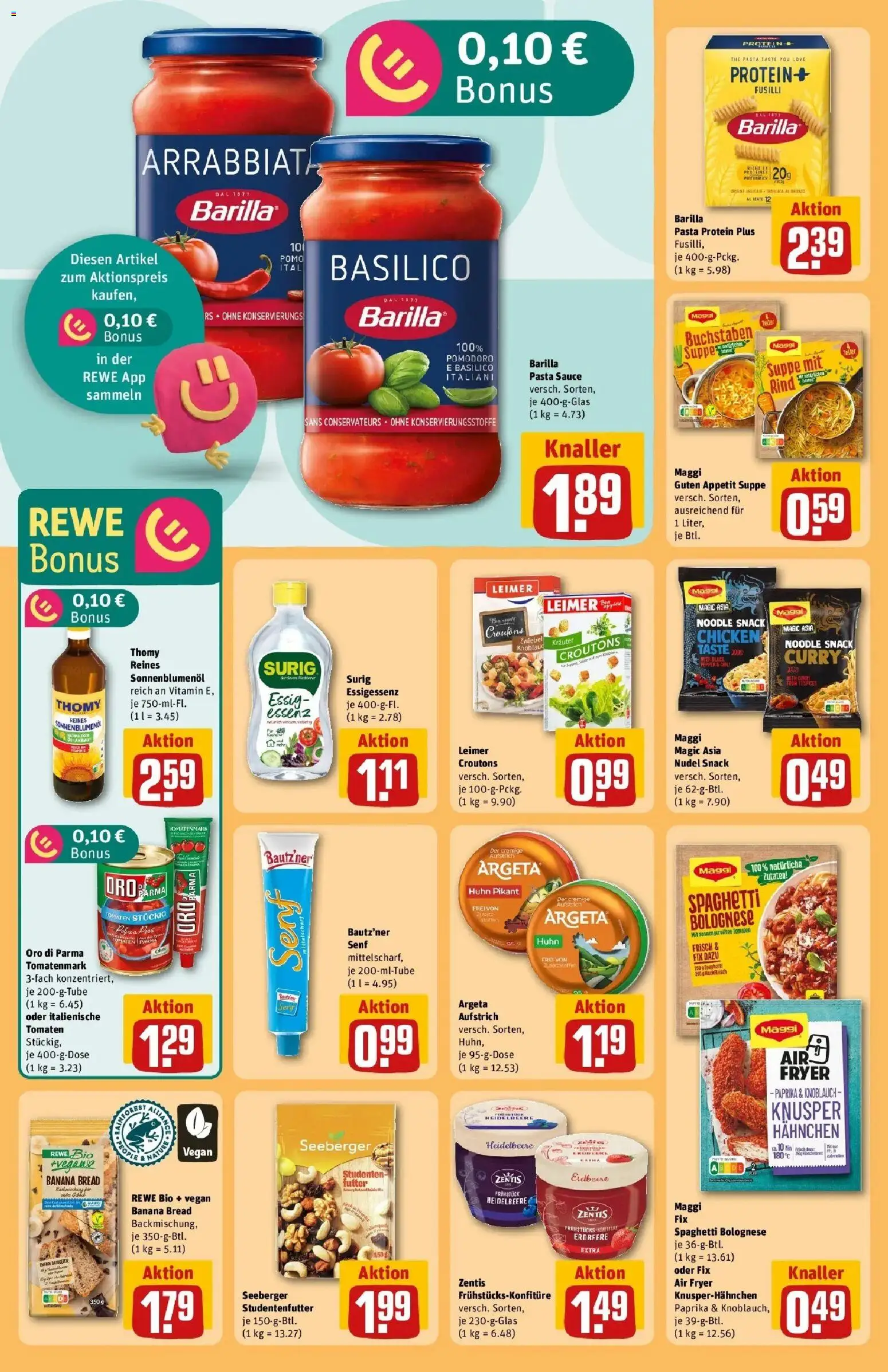 Rewe Prospekt Elsterwerda	 – gültig ab 02.03.2026 | Seite: 26 | Produkte: Barilla, Essig, Oro di parma, Paprika