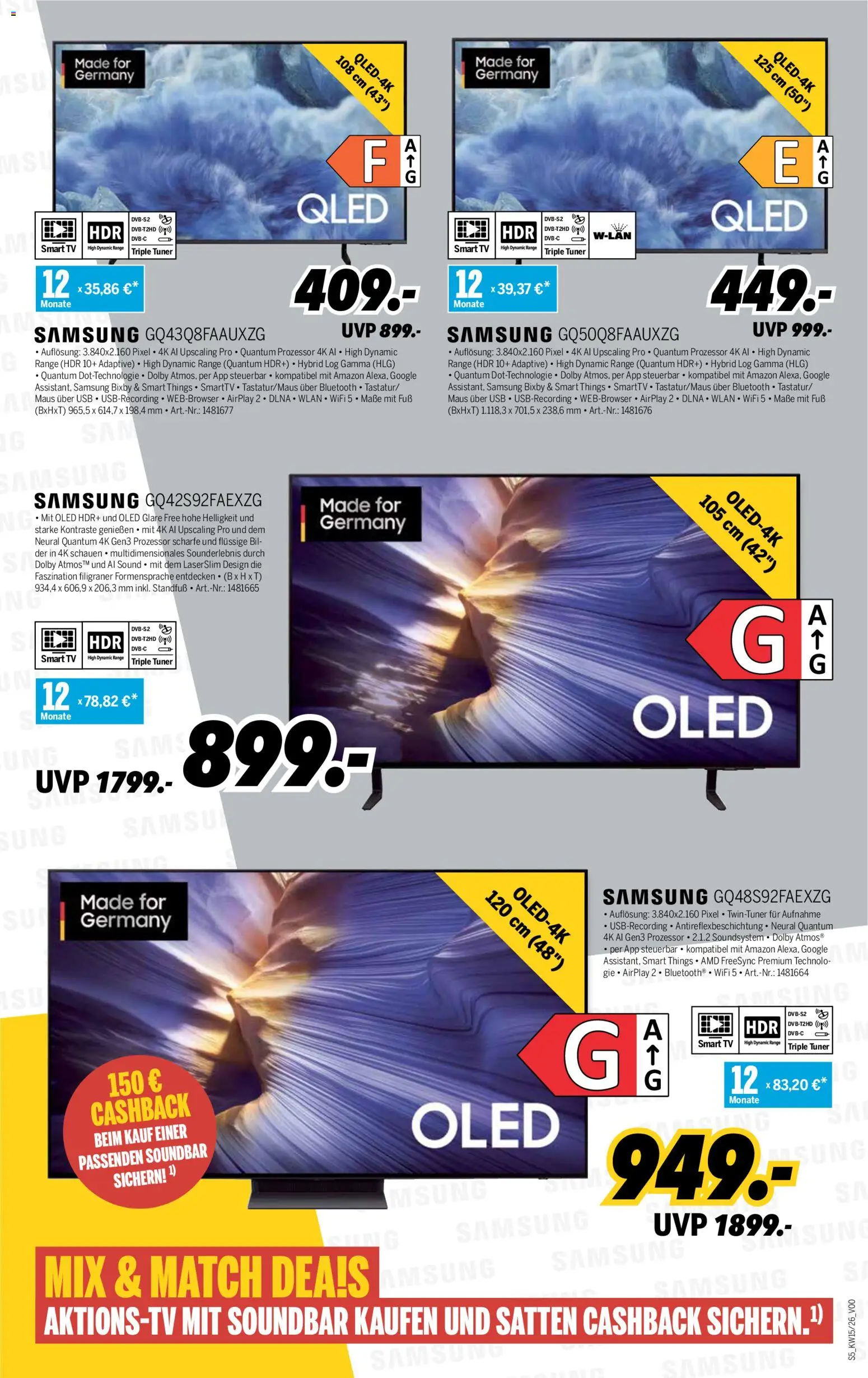 Medimax Prospekt 	 – gültig ab 03.04.2026 | Seite: 5 | Produkte: USB, Samsung, Soundsystem, TV