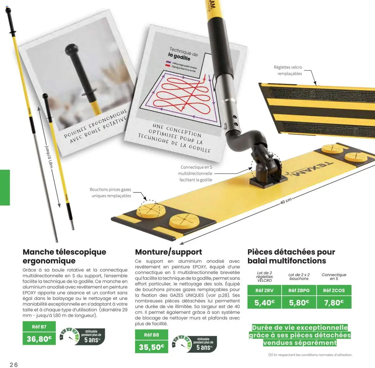 {H1} | Page: 26 | Produits: Pinces, Balai
