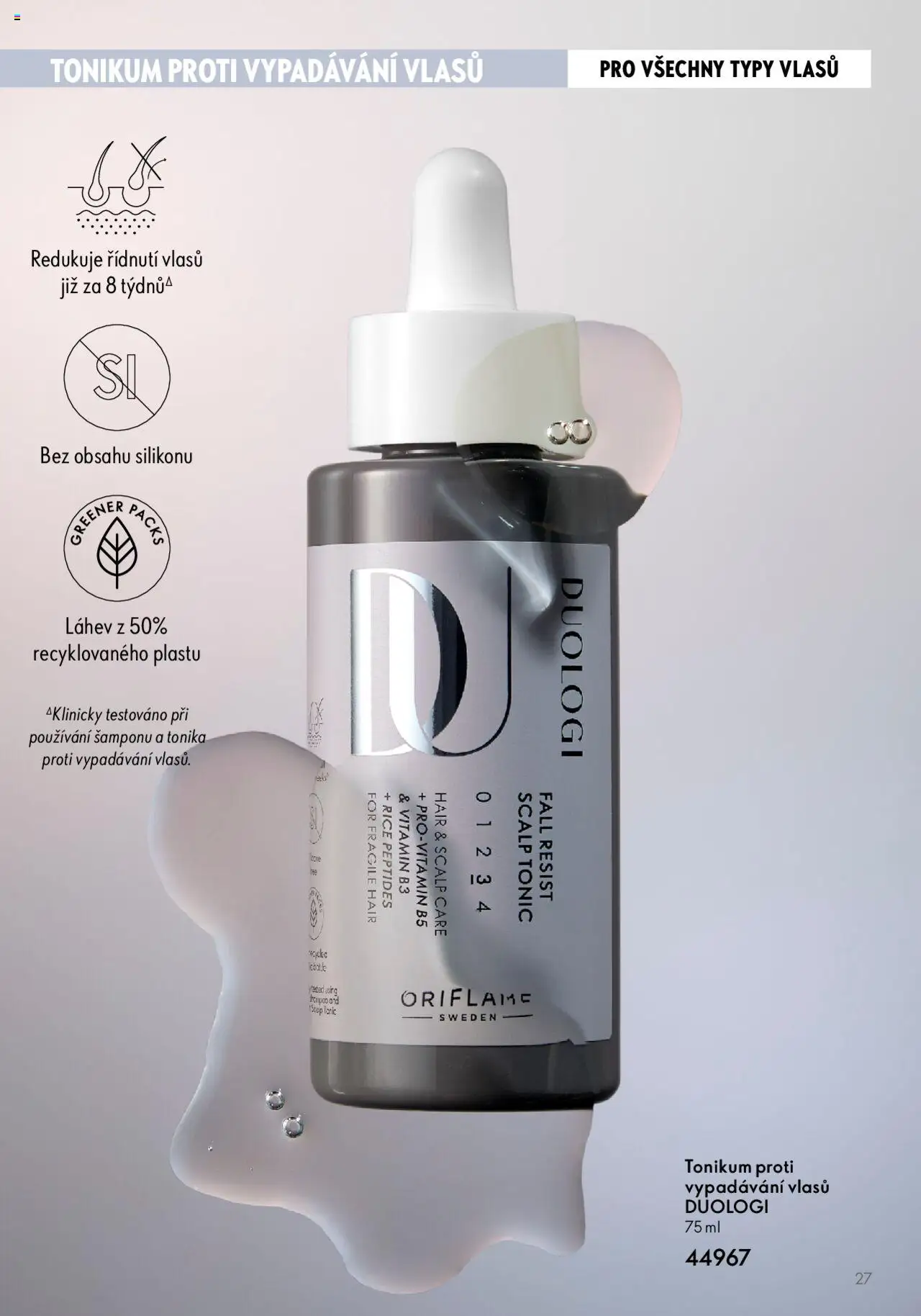 Oriflame katalog Duologi od 02.05.2023 | Strana: 27 | Produkty: Tonic, Láhev