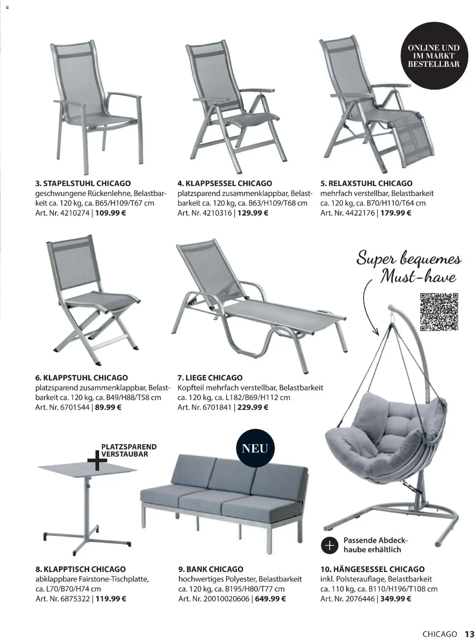Dehner Gartenmöbel Trends 2026 – gültig ab 29.01.2026 | Seite: 13 | Produkte: Liege