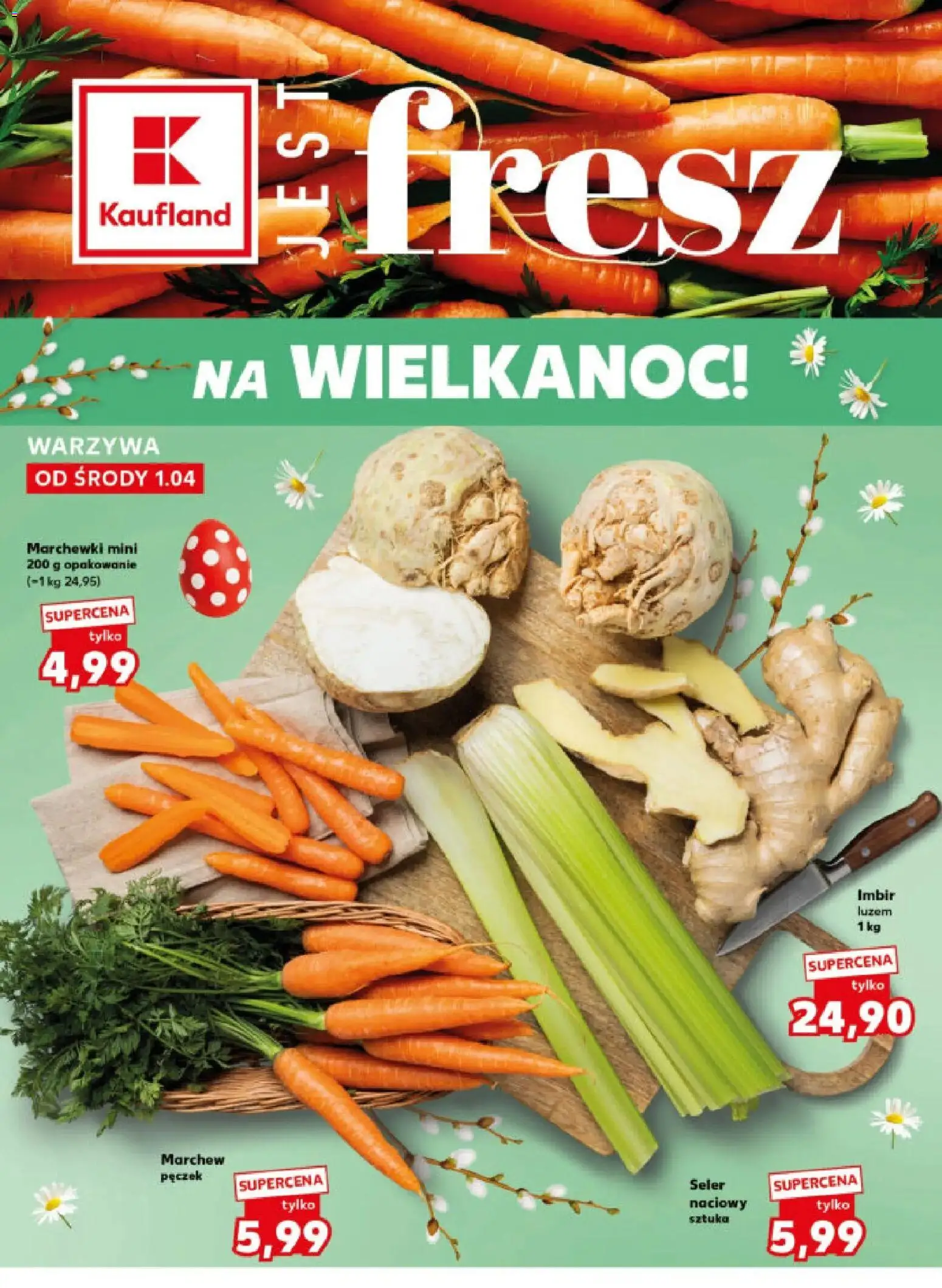 Kaufland gazetka - Mocny start od 07.04.2026 | Strona: 16 | Produkty: Imbir, Warzywa