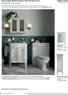 Preview of B&Q - Bathroom collections valid from 25.04.2025 | Page: 46 | Products: Toilet, Door, Cabinet, Wall cabinet