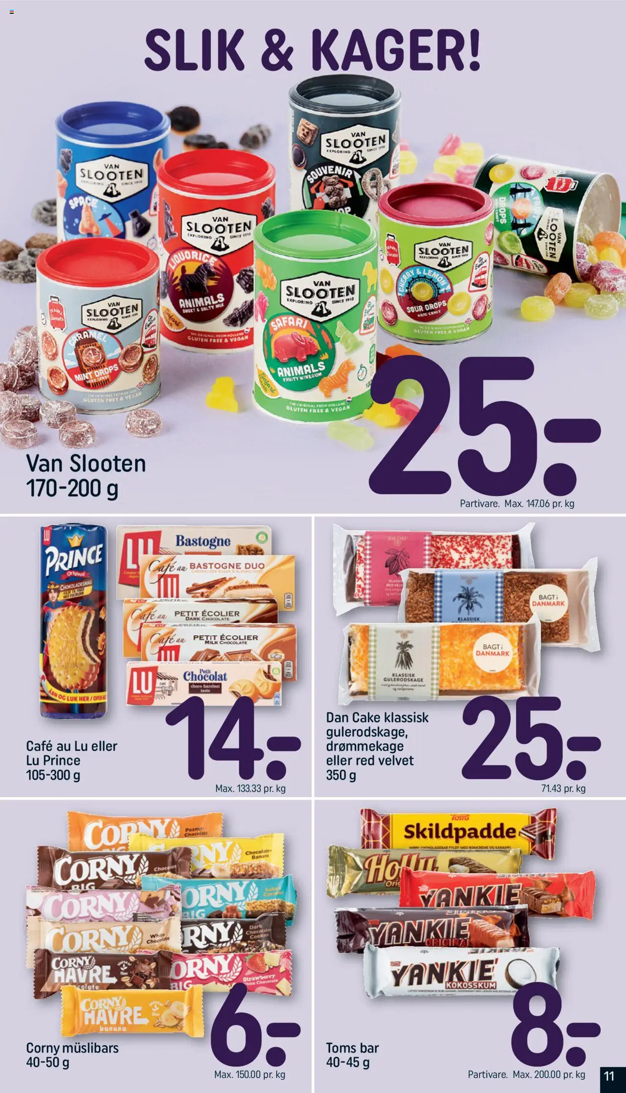 Rema 1000 Tilbudsavis gyldig fra 24.08.2025 | Side: 11 | Produkter: Slik, Kager