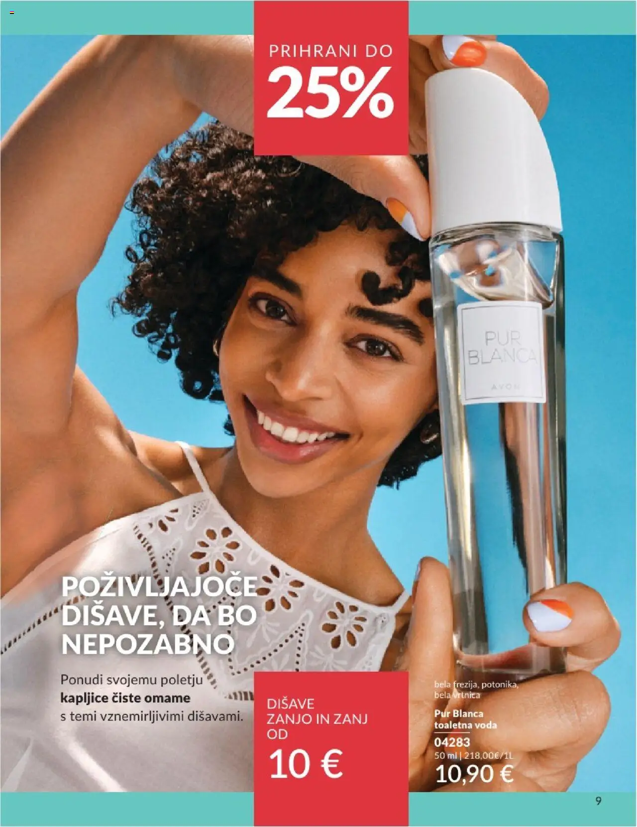 Avon katalog │ velja od 01.07.2025 | Stran: 9 | Izdelki: Voda, Toaletna voda