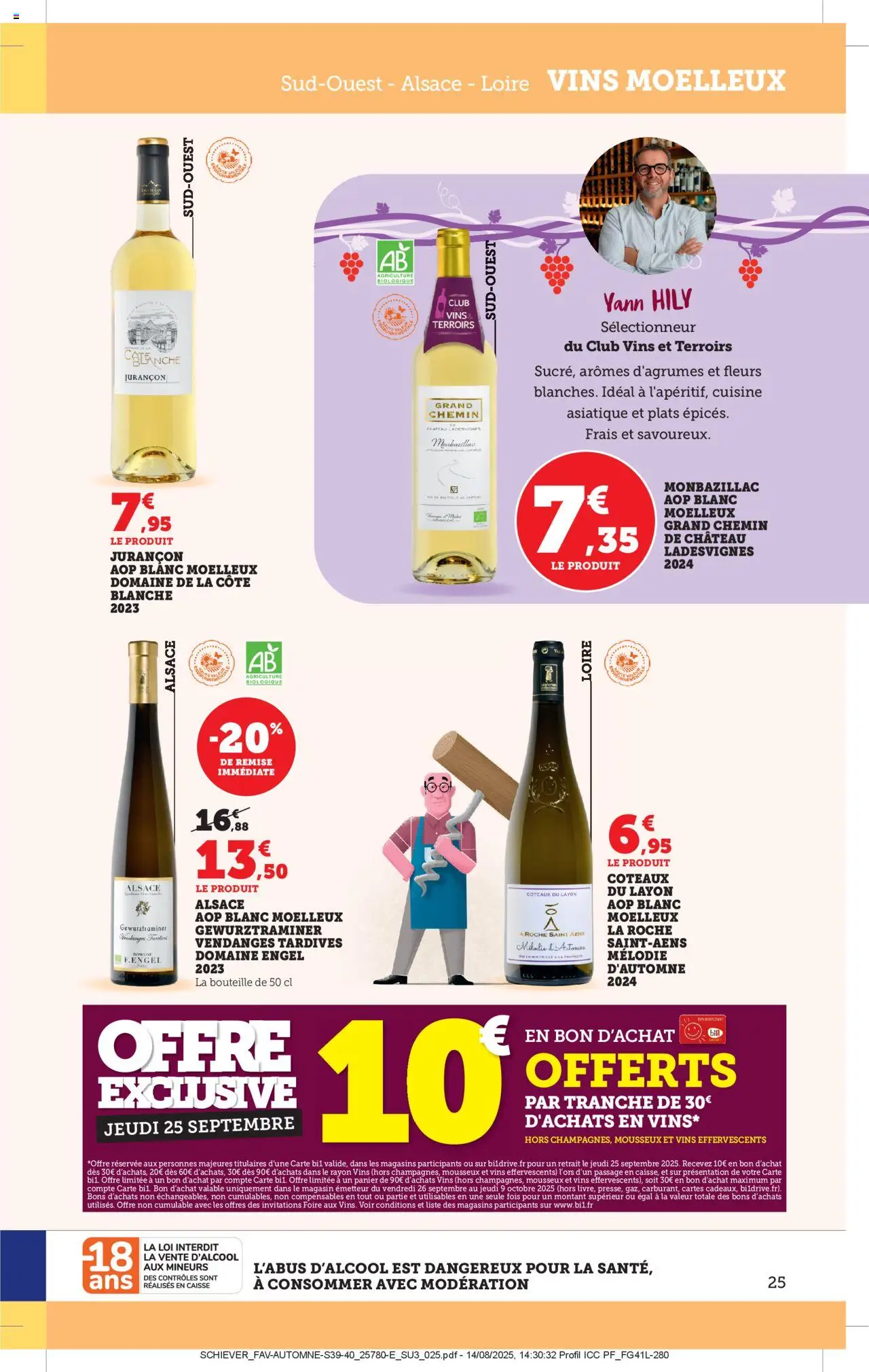  | Page: 25 | Produits: Mousseux, Panier, Coteaux du layon