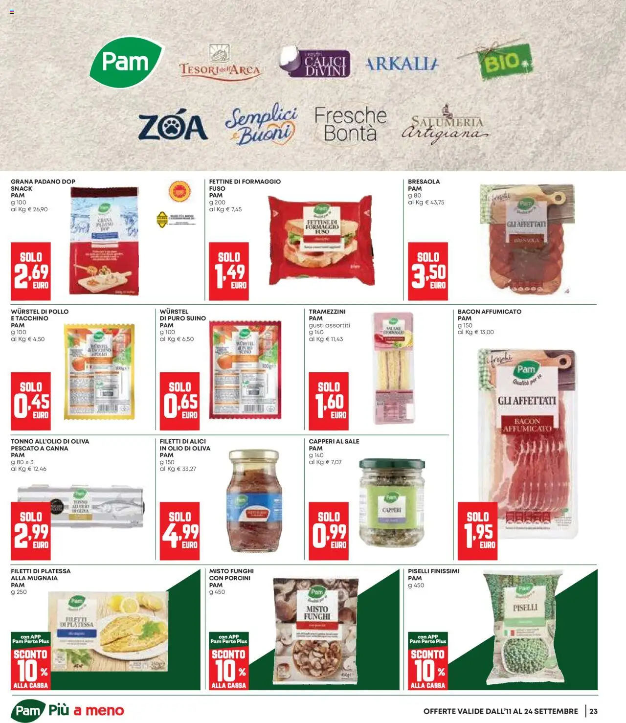 Volantino Panorama del 11.09.2025 | Pagina: 23 | Prodotti: Sale, Olio, Funghi, Grana Padano