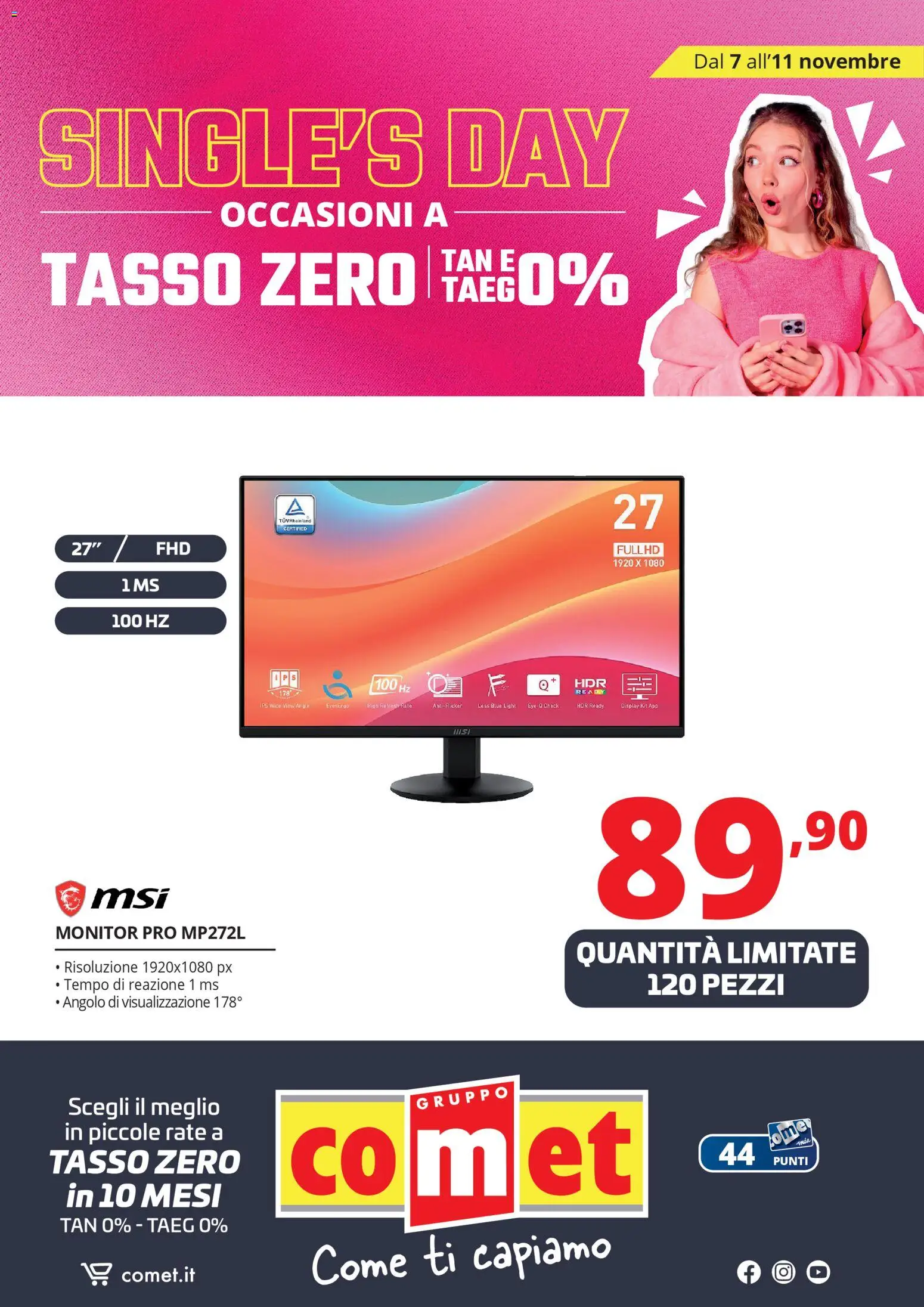 Volantino Comet del 07.11.2025 | Pagina: 29 | Prodotti: Monitor