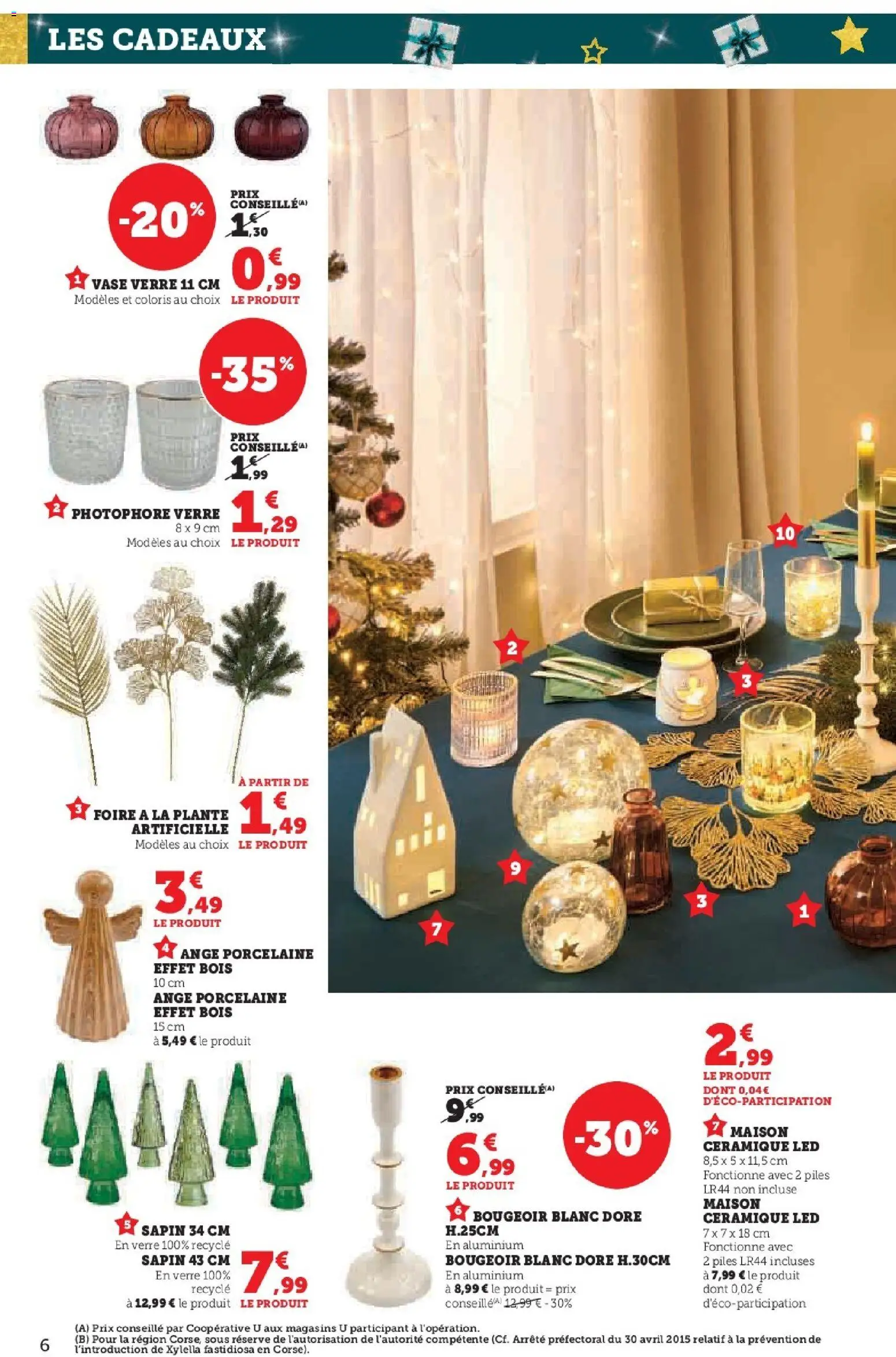 {H1} | Page: 6 | Produits: La plante artificielle, Porcelaine, Plante artificielle, Piles