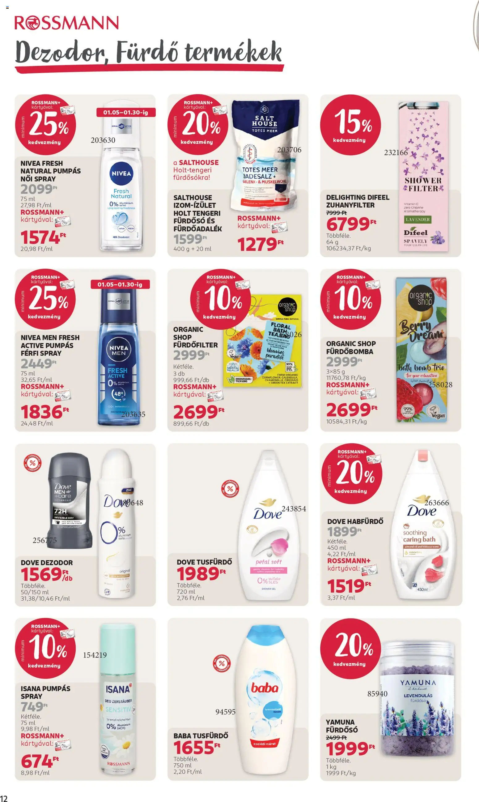 Rossmann akciós ujság - amely érvényes a következő dátumtól: 19.01.2026 | Oldal: 14 | Termékek: Fürdősó, Oregánó, Tea, Tusfürdő