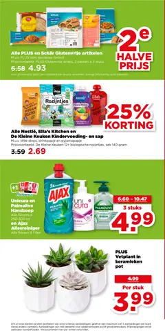 Unicura en Palmolive Handzeep en Ajax Allesreiniger, Alle flacons à 250-300 ml en Ajax Allesreiniger. Alle flessen à 1 liter - Voorbeeld van een folder van Plus, geldig van 18.02.2026 | Pagina: 31