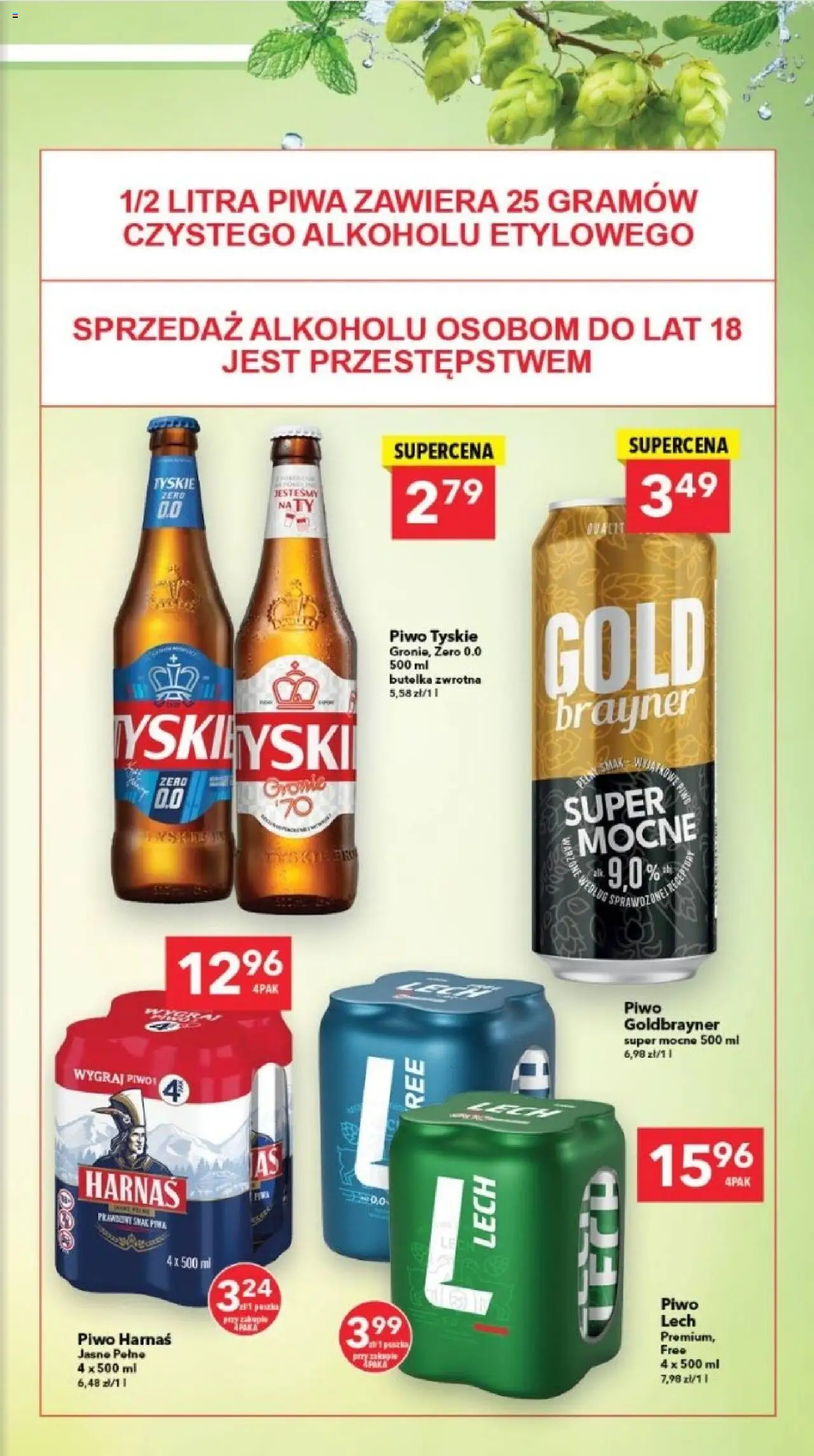 Lewiatan gazetka - Lublin od 23.10.2025 | Strona: 12 | Produkty: Tyskie, Harnaś, Piwo
