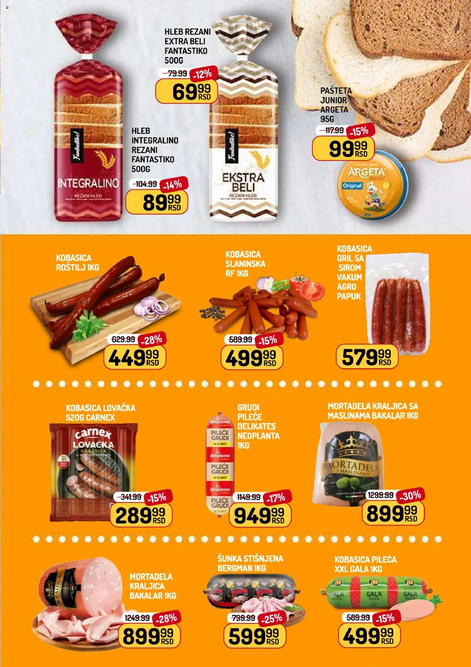Aman katalog - važi od 16.01.2026 | Strana: 3 | Proizvode: Mortadela, Šunka, Kobasica, Roštilj