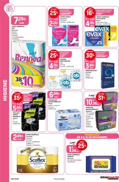 Pré-visualização Intermarché folheto válido de 06.11.2025 | Página: 40 | Produtos: Roupa interior, Papel higiénico, Pensos higiénicos, Fraldas