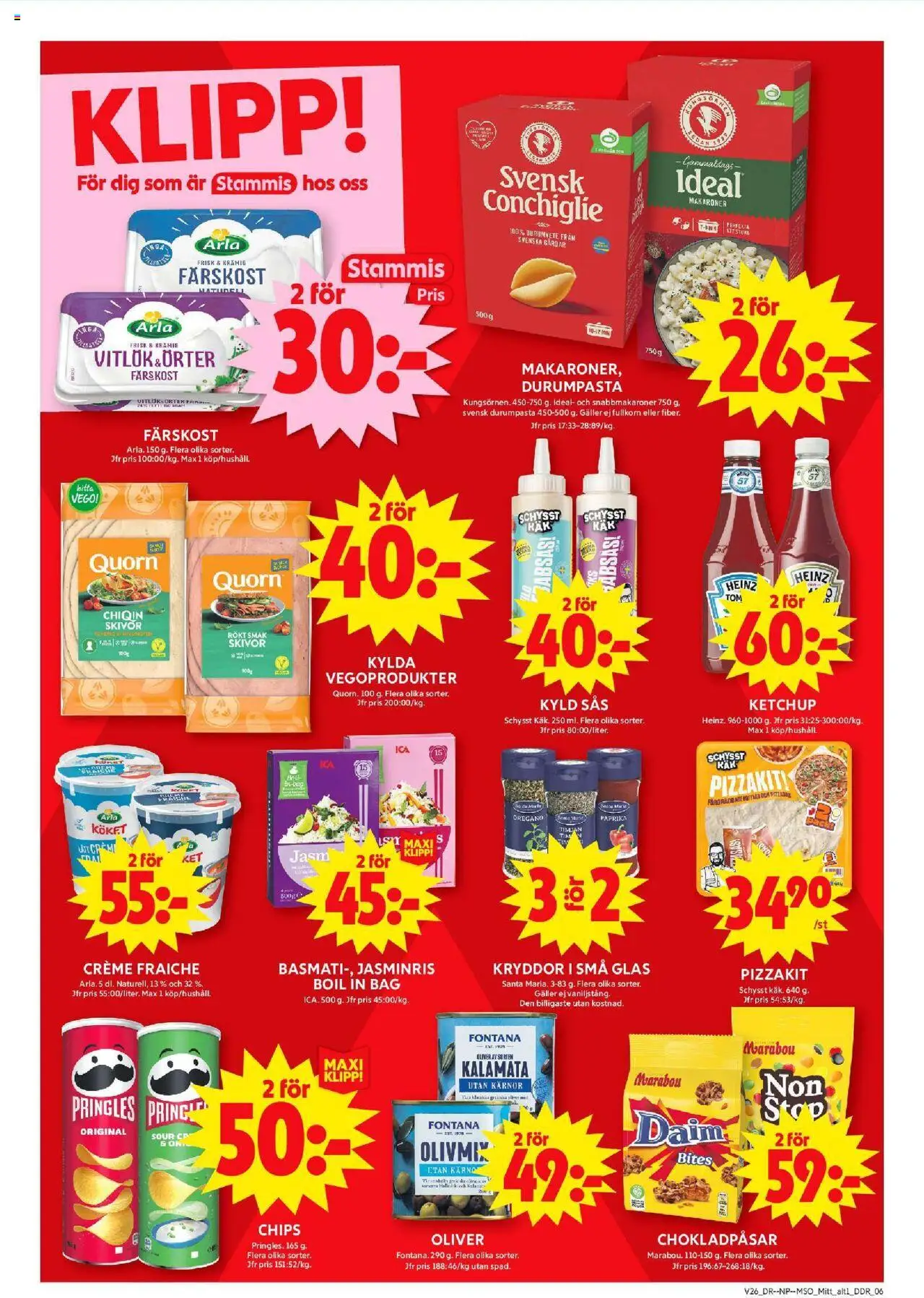 ICA Maxi reklamblad aktuell från 23.06.2025 | Sida: 13 | Produkter: Oliver, Galler, Makaroner, Ketchup