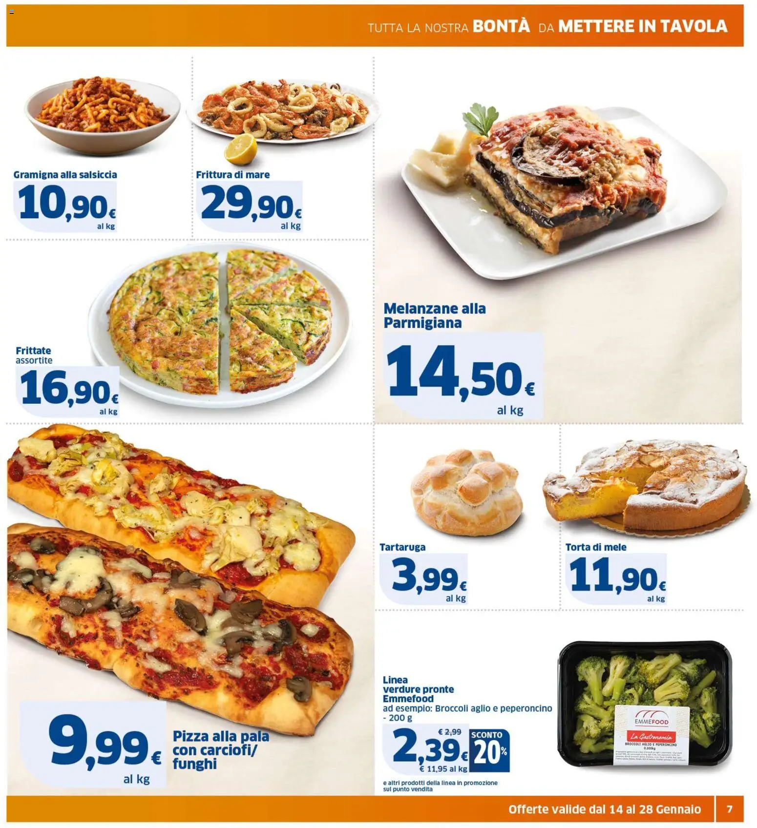 Volantino SIGMA del 14.01.2026 | Pagina: 7 | Prodotti: Pizza, Mele, Aglio, Melanzane