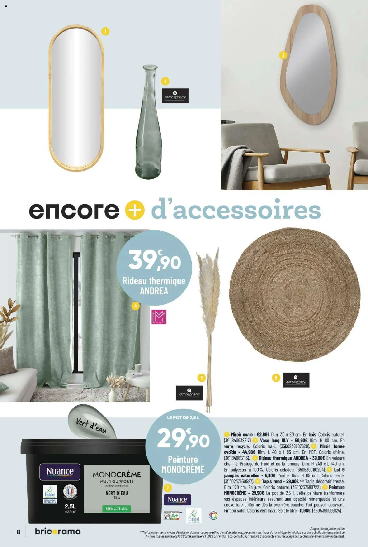 {H1} | Page: 8 | Produits: Couverture, Miroir, Tapis, Vase