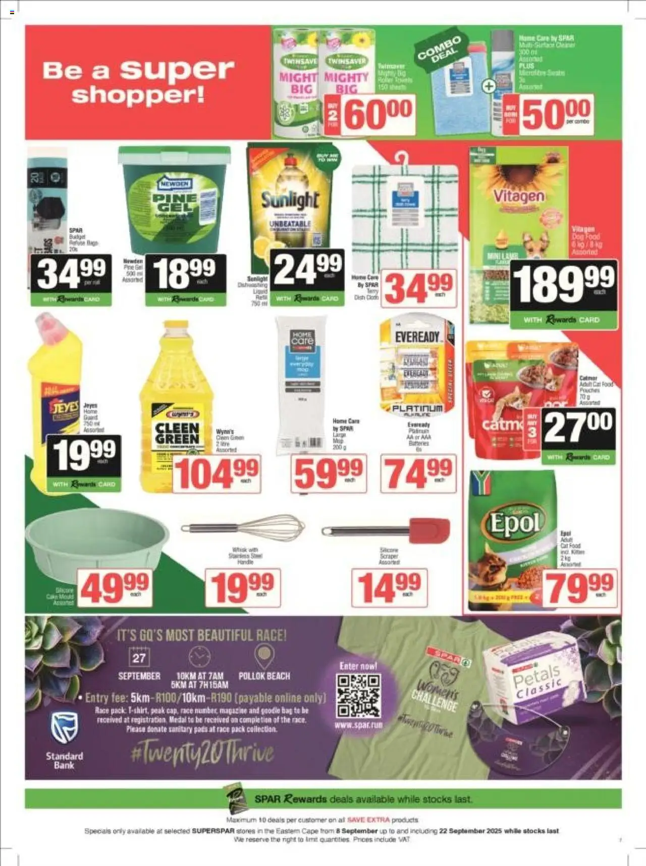 New Superspar catalogue – valid from 08.09.2025 | Page: 7 | Products: Bag, Pads, Cat food, Dog food