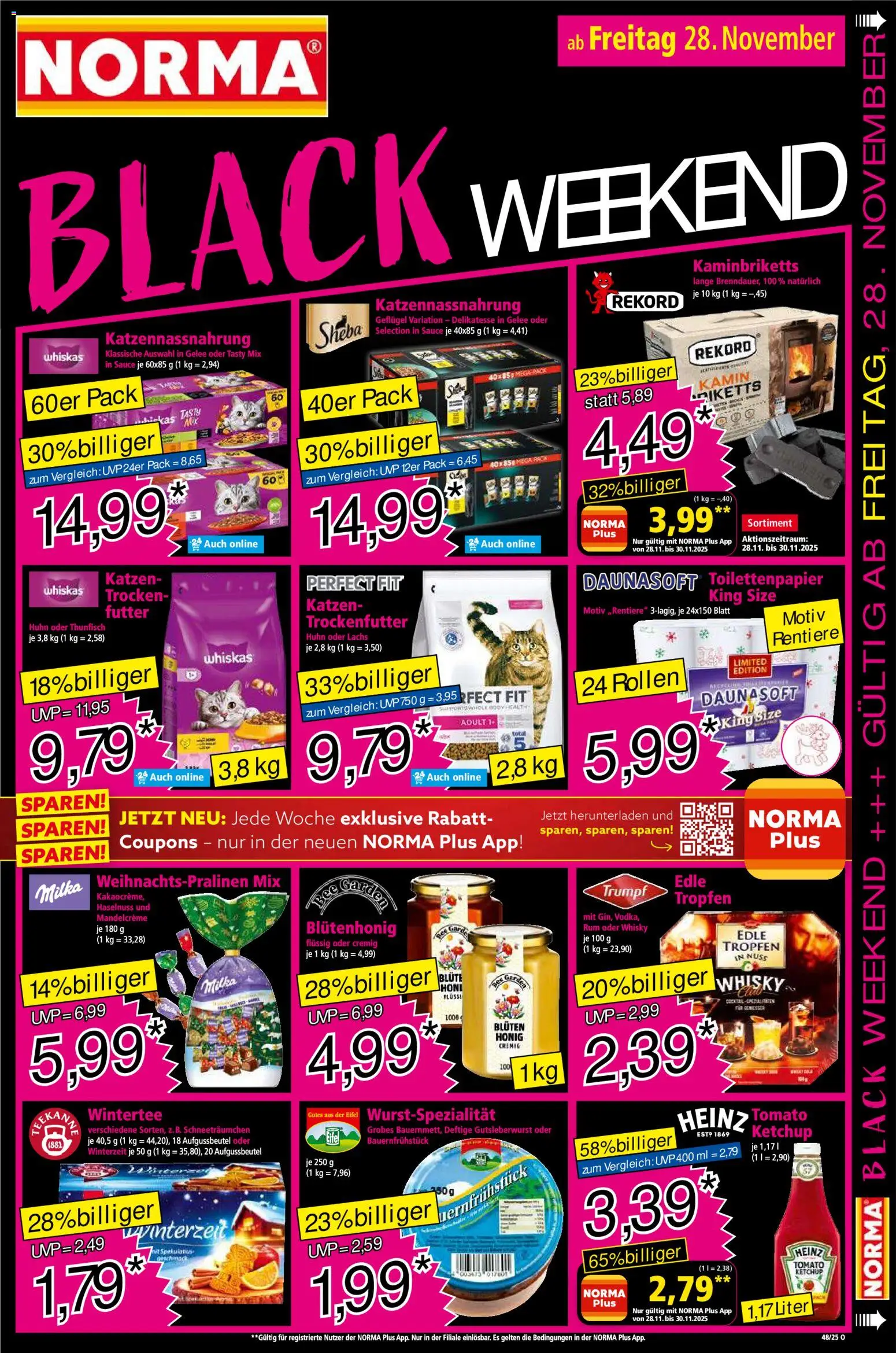 Norma - Black Friday – gültig ab 24.11.2025 | Seite: 17 | Produkte: Kamin, Rum, Lachs, Ketchup