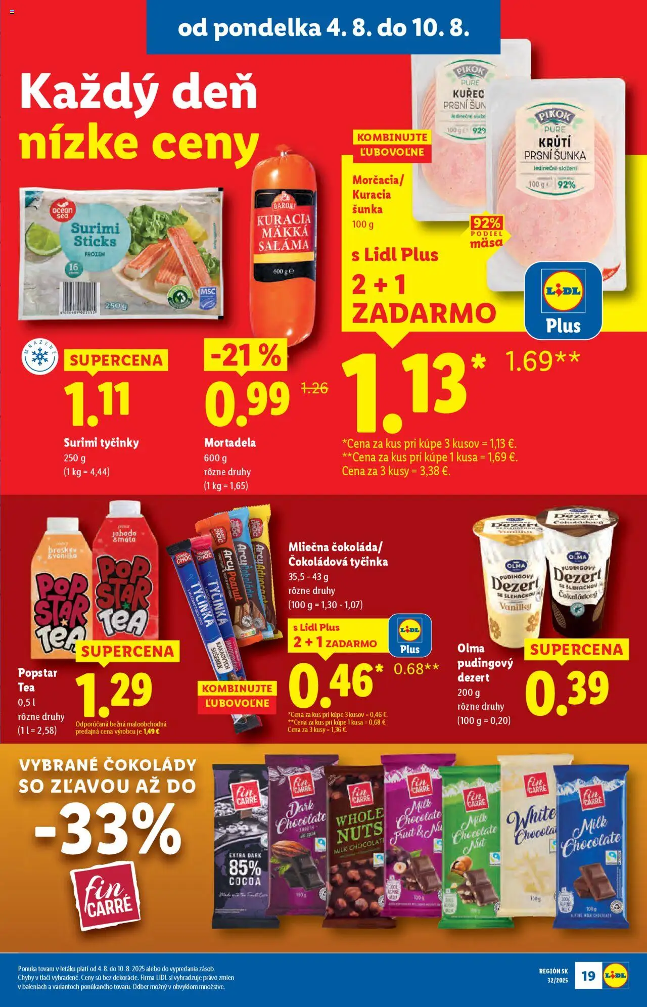 Lidl leták │ platný od 04.08.2025 | Strana: 21 | Produkty: Saláma, Šunka