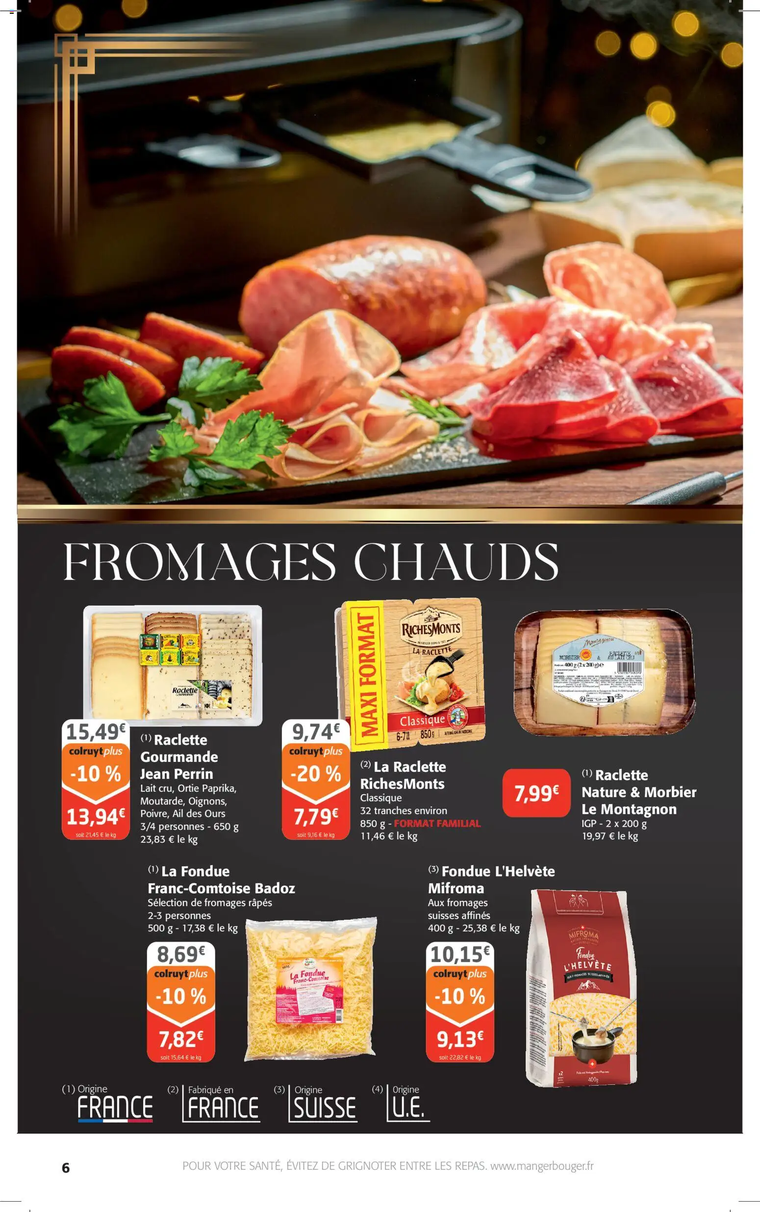 {H1} | Page: 6 | Produits: Ail, Raclette, Lait