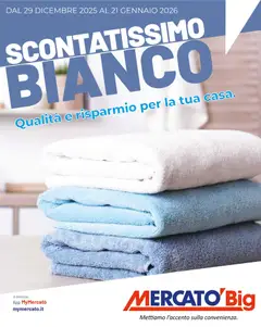 Anteprima del volantino Mercatò Scontatissimo bianco catalogo valido a partire dal 29.12.2025